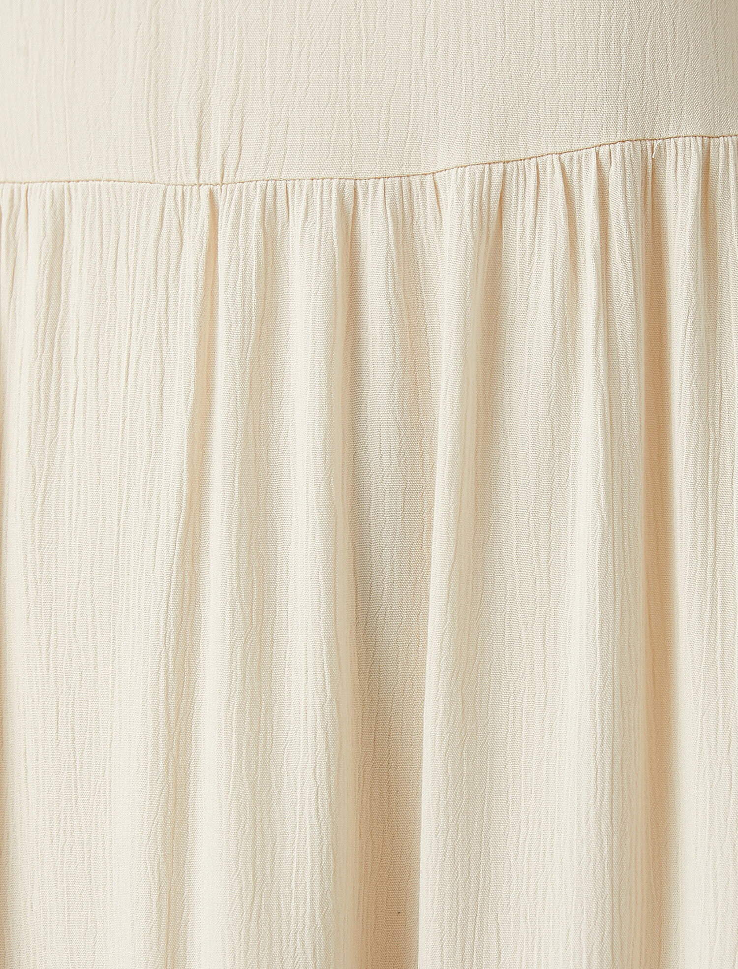   Uzun Viskon Elbise Kolsuz İşlemeli Bisiklet Yaka