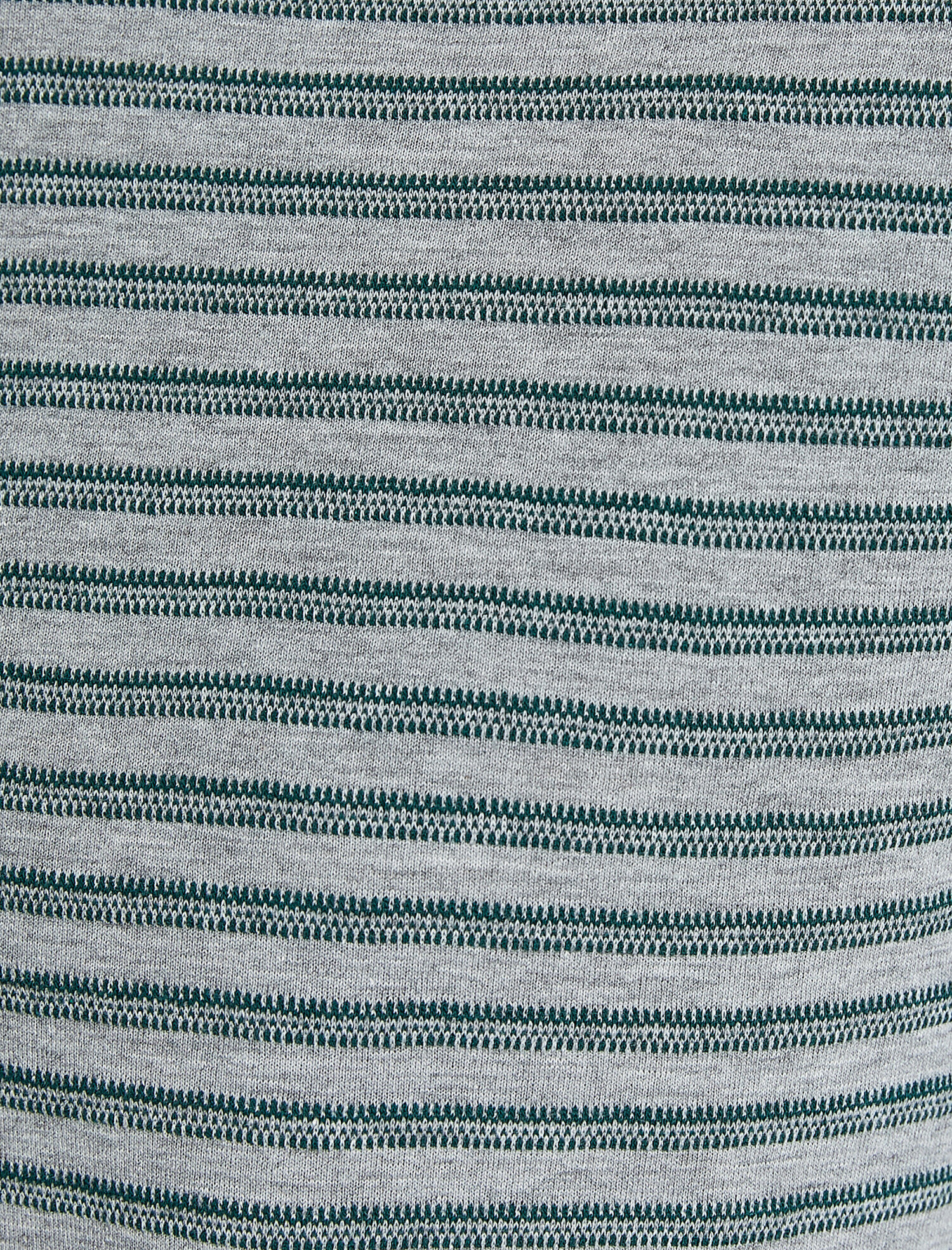   Kolej İşlemeli Çizgili Tişört