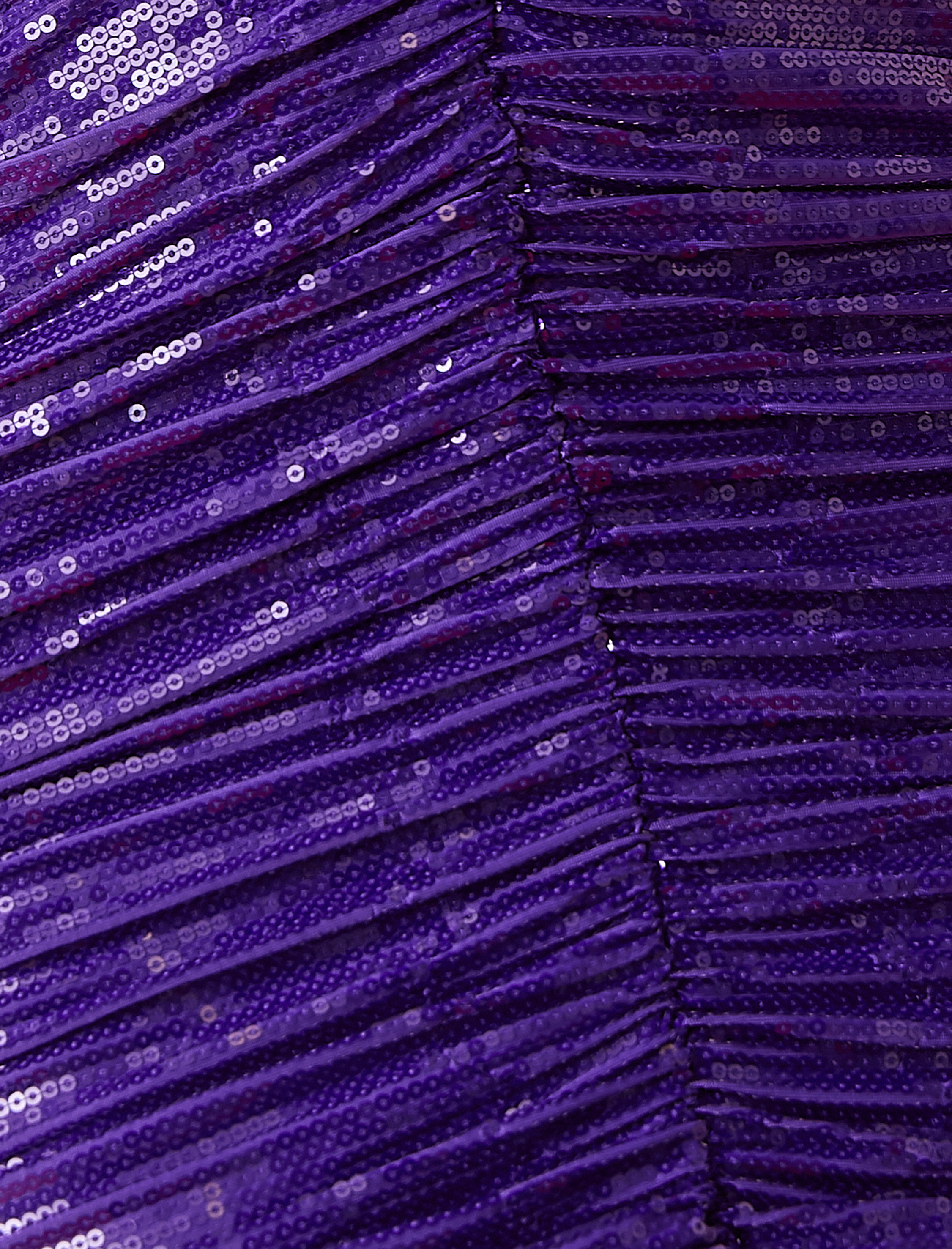   Payetli Pencere Detaylı Mini Abiye Elbise Fiyonk Detaylı