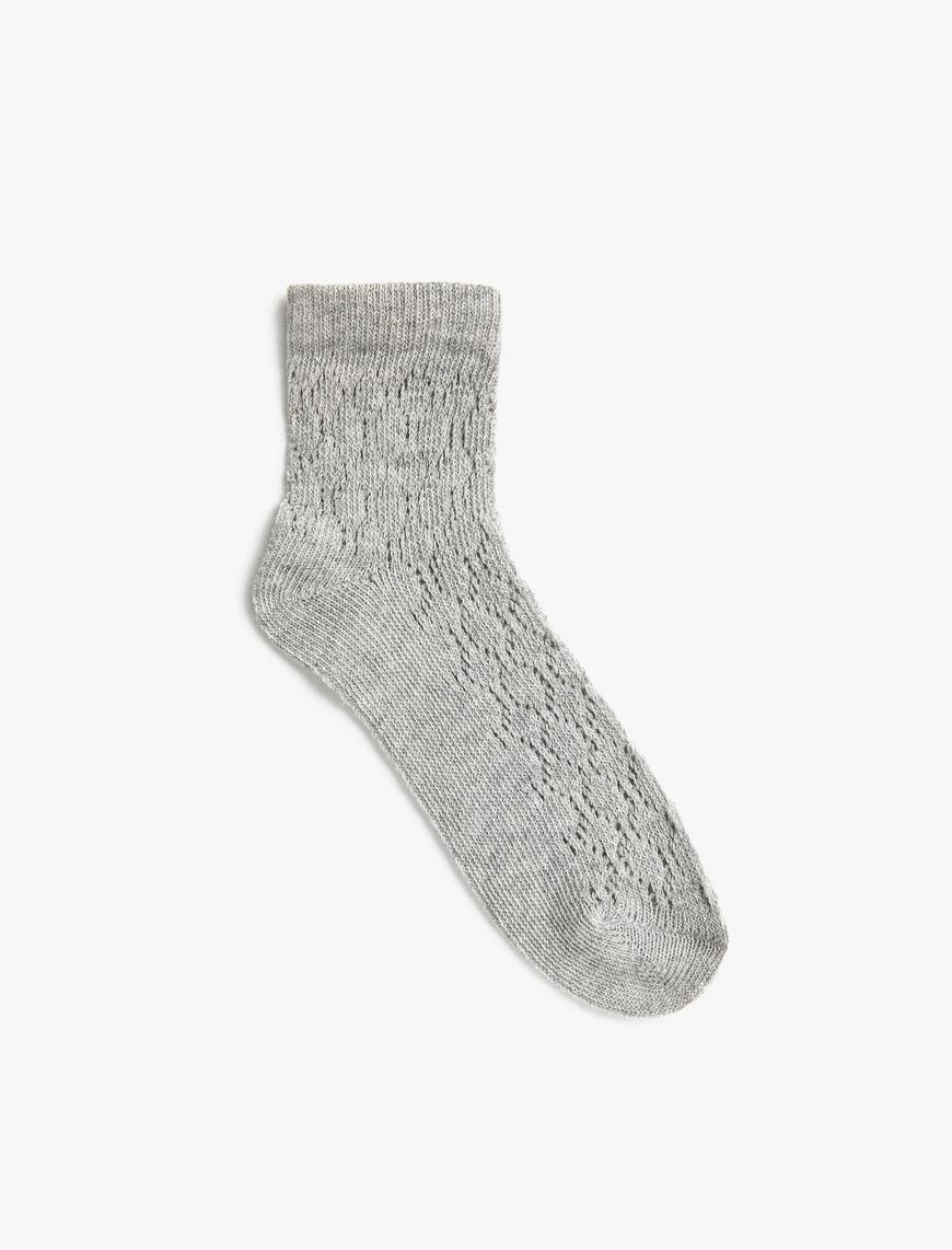  Kadın Soket Çorap Bilek Detaylı