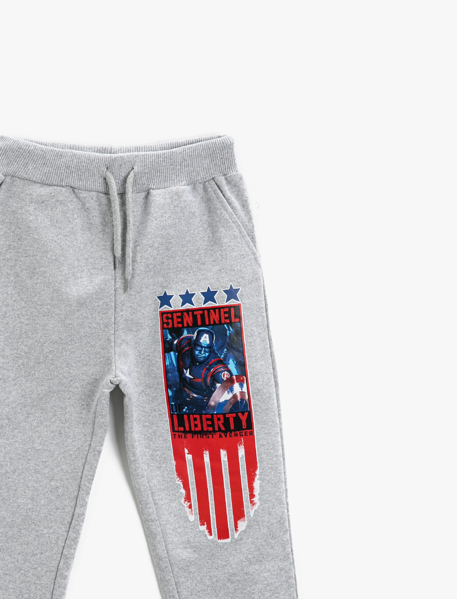  Erkek Çocuk Avengers Lisanslı Baskılı Eşofman Altı Beli Bağlamalı