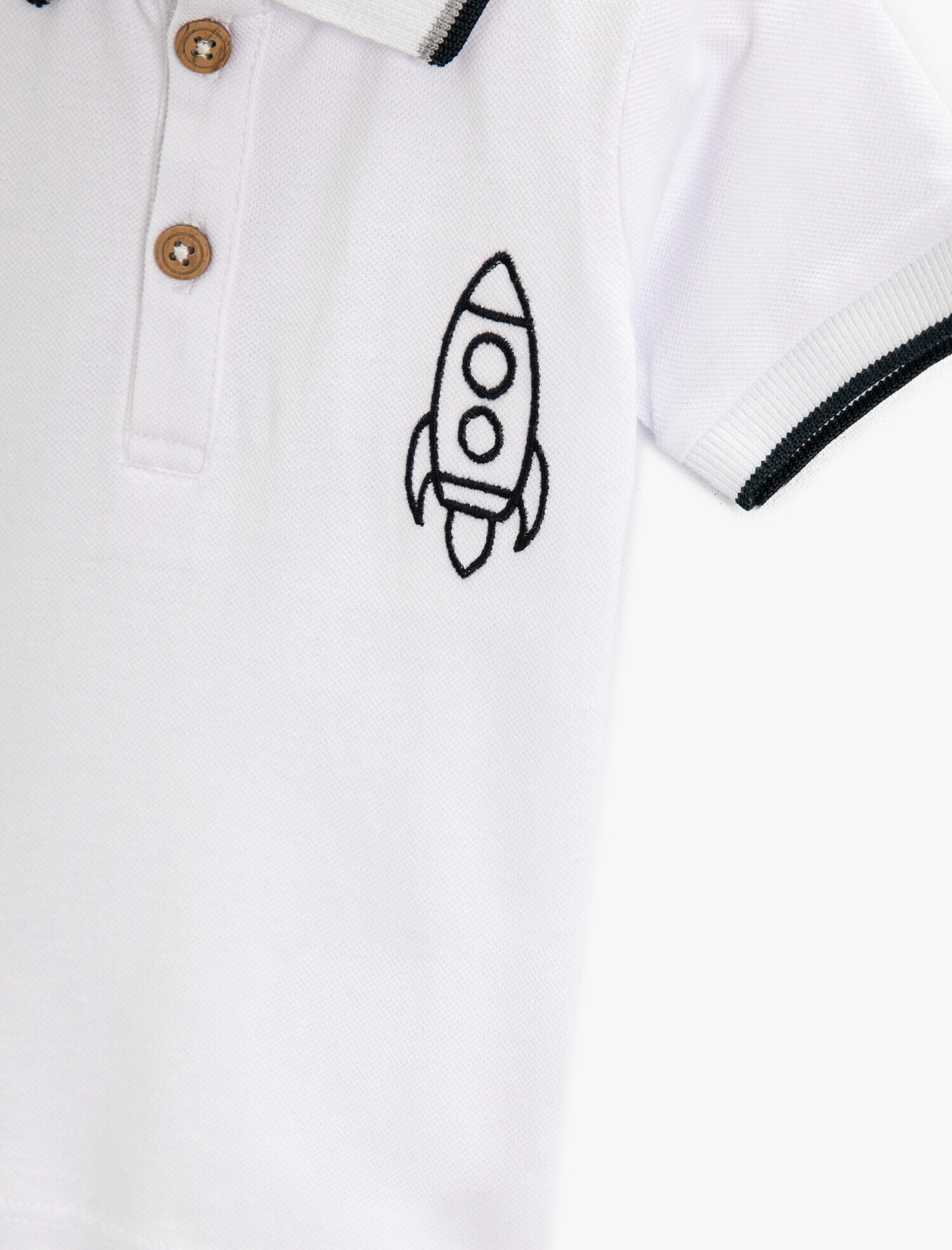  Erkek Bebek Polo Yaka Kısa Kollu Tişört Pamuklu