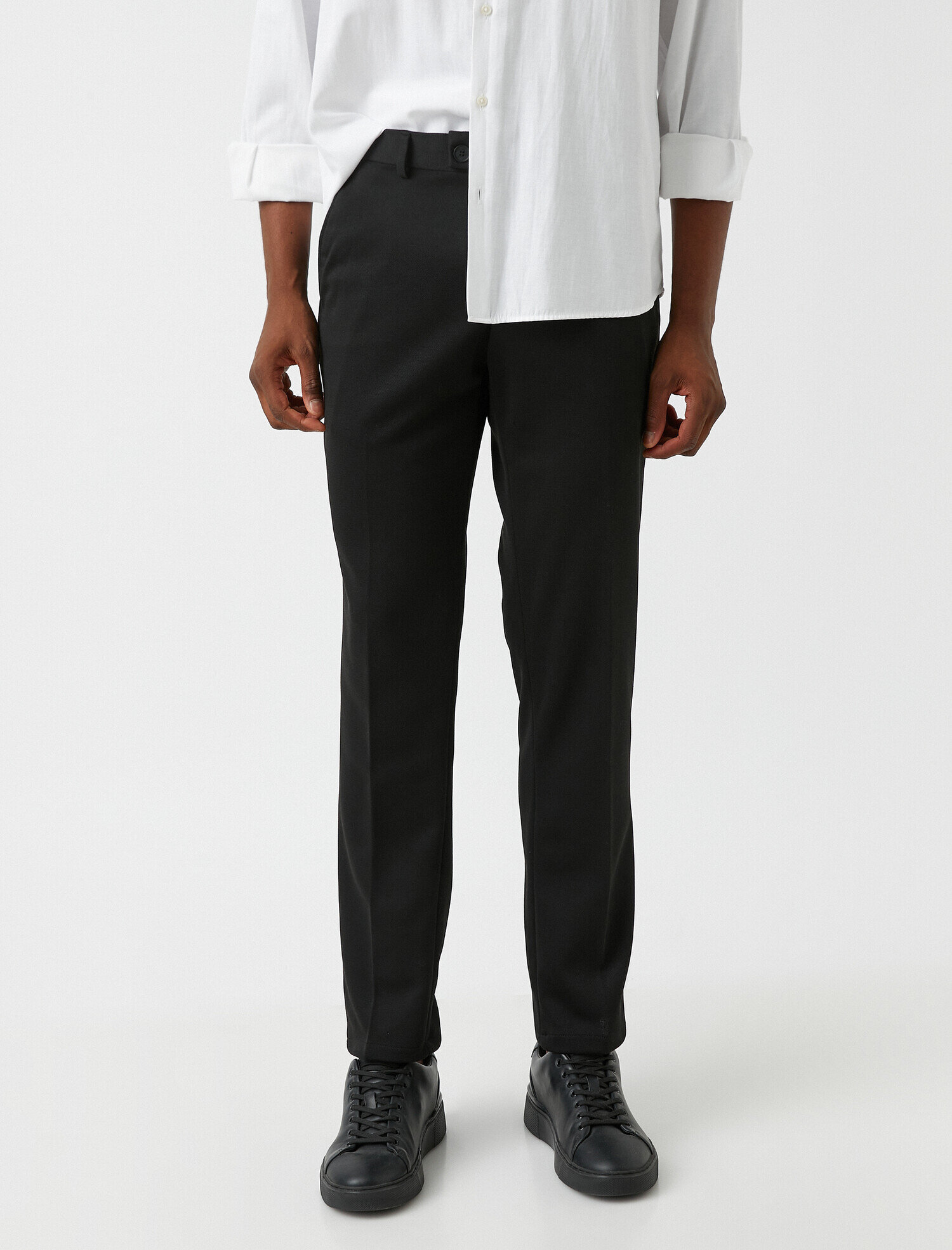   Basic Chino Pantolon Düğmeli