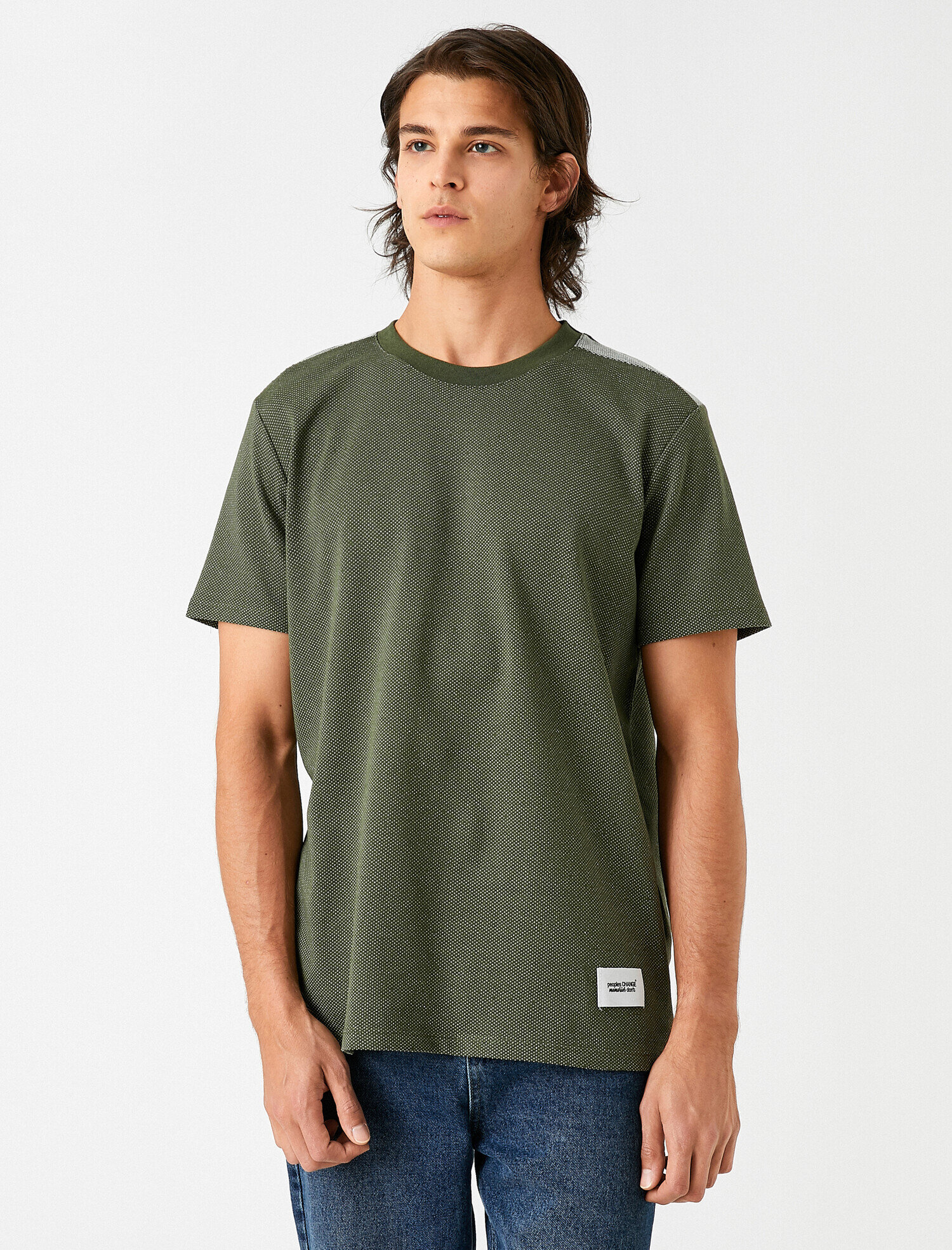   Omuz Detaylı Örme Tişört