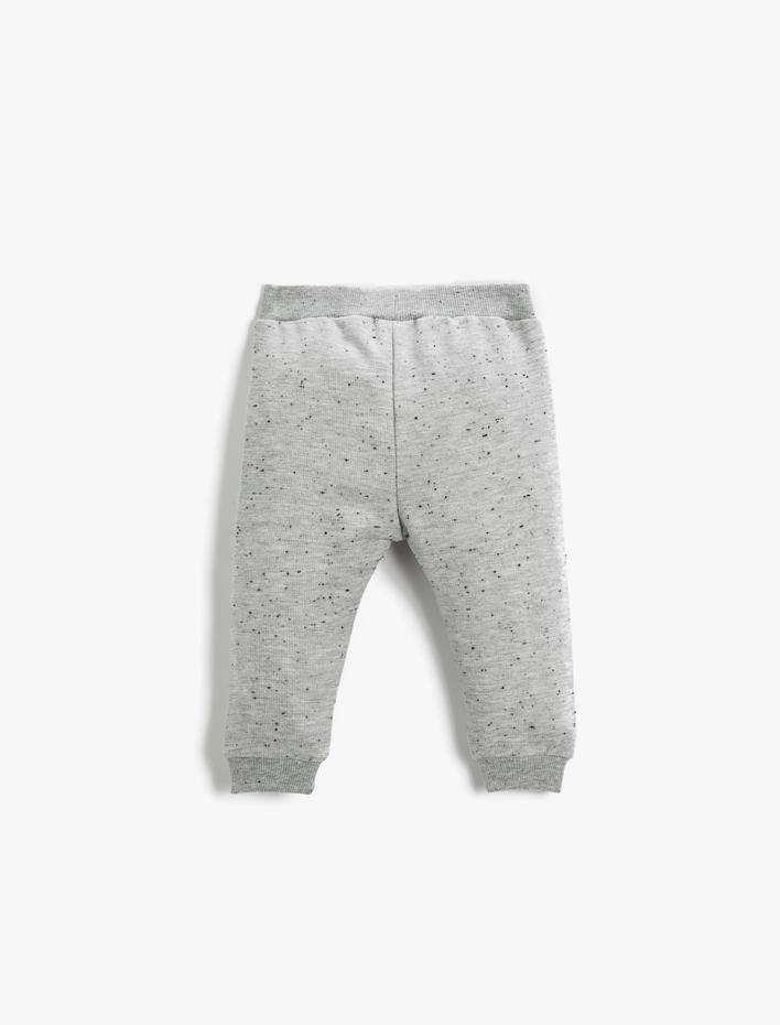 Erkek Bebek Basic Dokulu Jogger Eşofman Altı Beli Lastikli