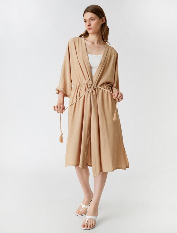  Kısa Kollu Kimono Bağlama Detaylı