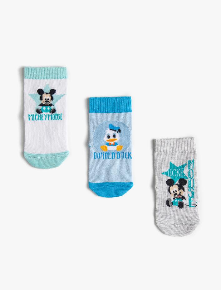 Erkek Bebek 3'lü Disney Lisanslı Çorap Seti