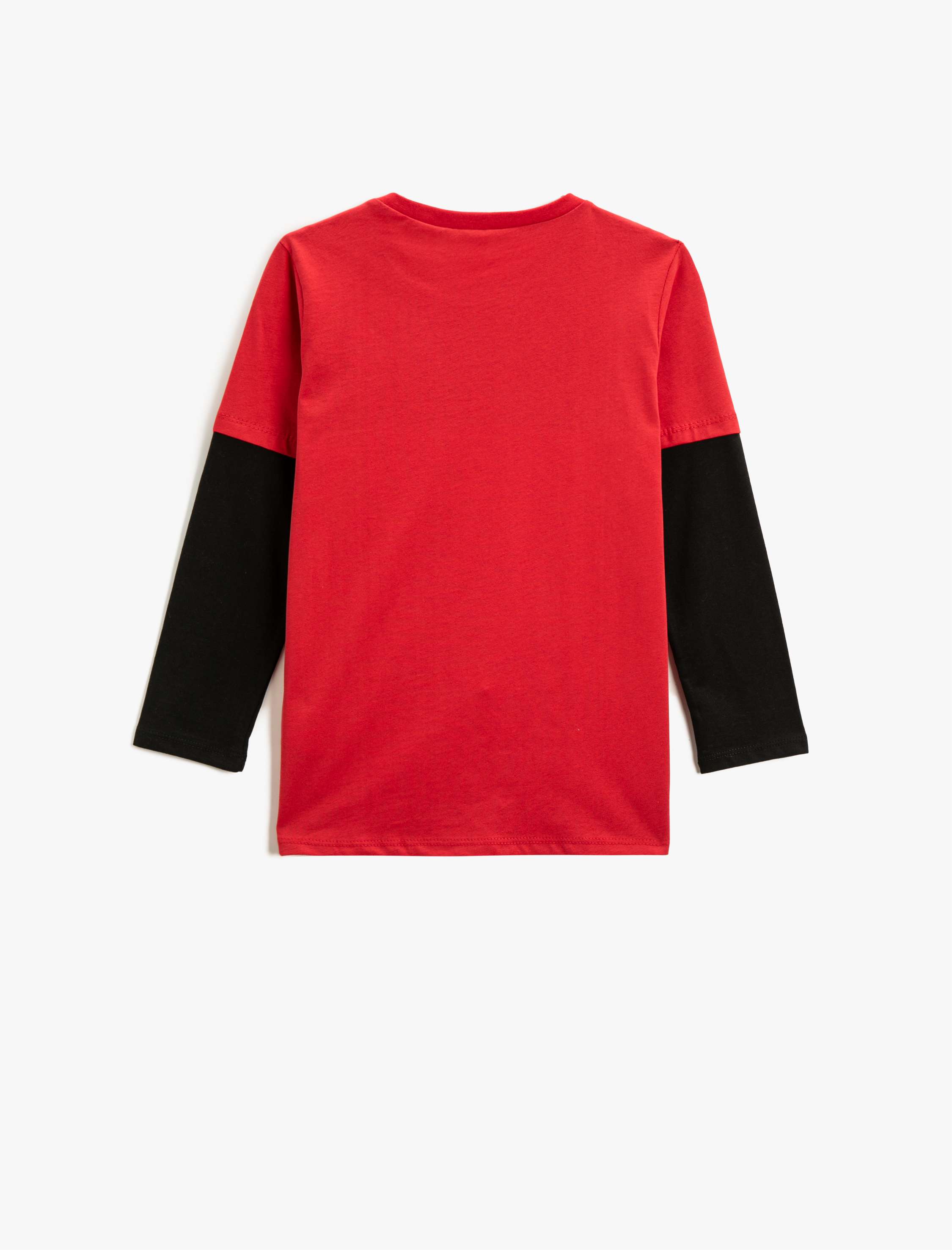  Erkek Çocuk Uzun Kollu Tişört Baskılı Bisiklet Yaka