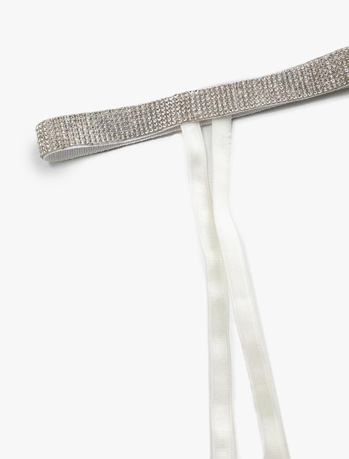  Parlak Taş Detaylı Bridal Jartiyer