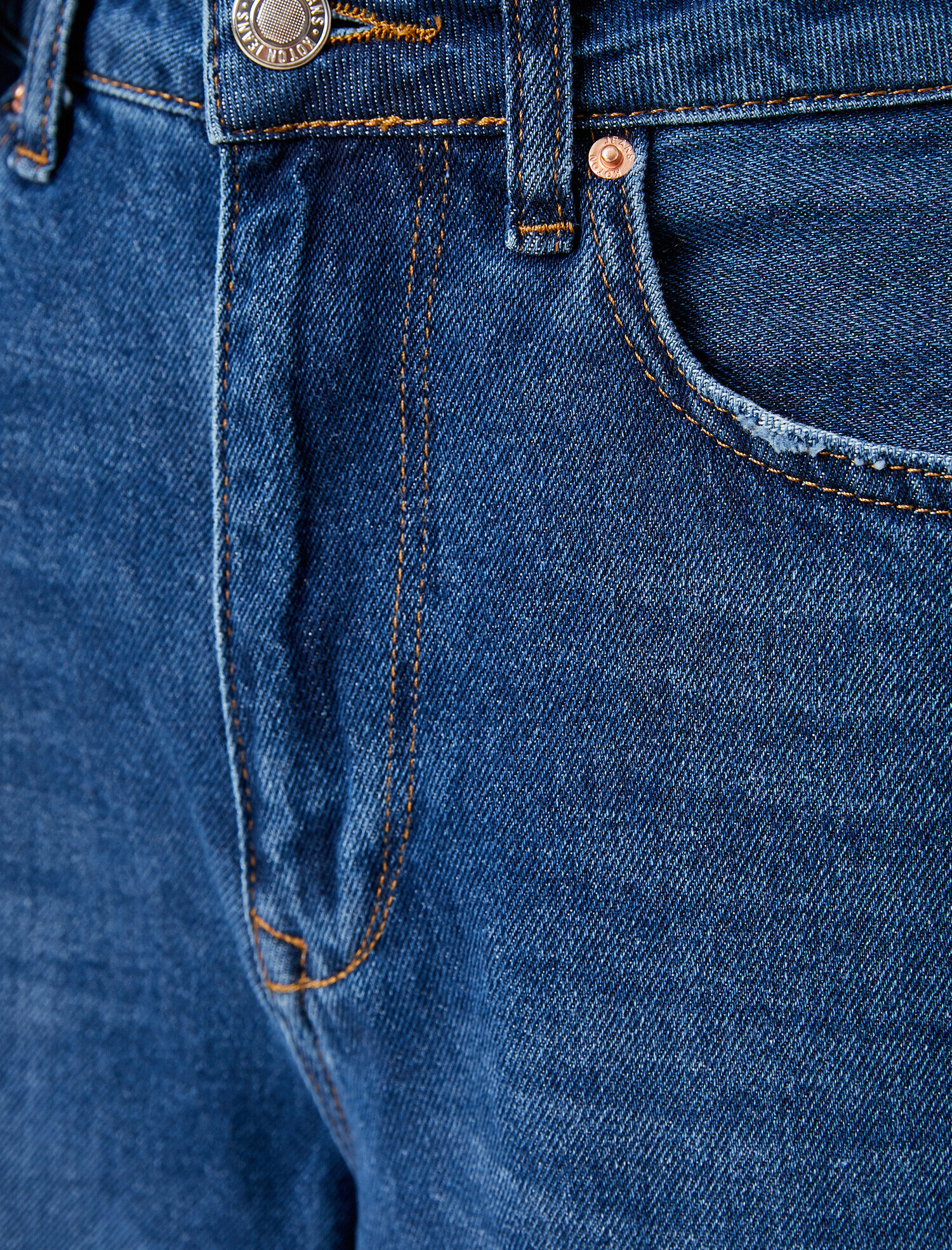   Yüksek Bel Kot Pantolon - Culotte Fit Jean