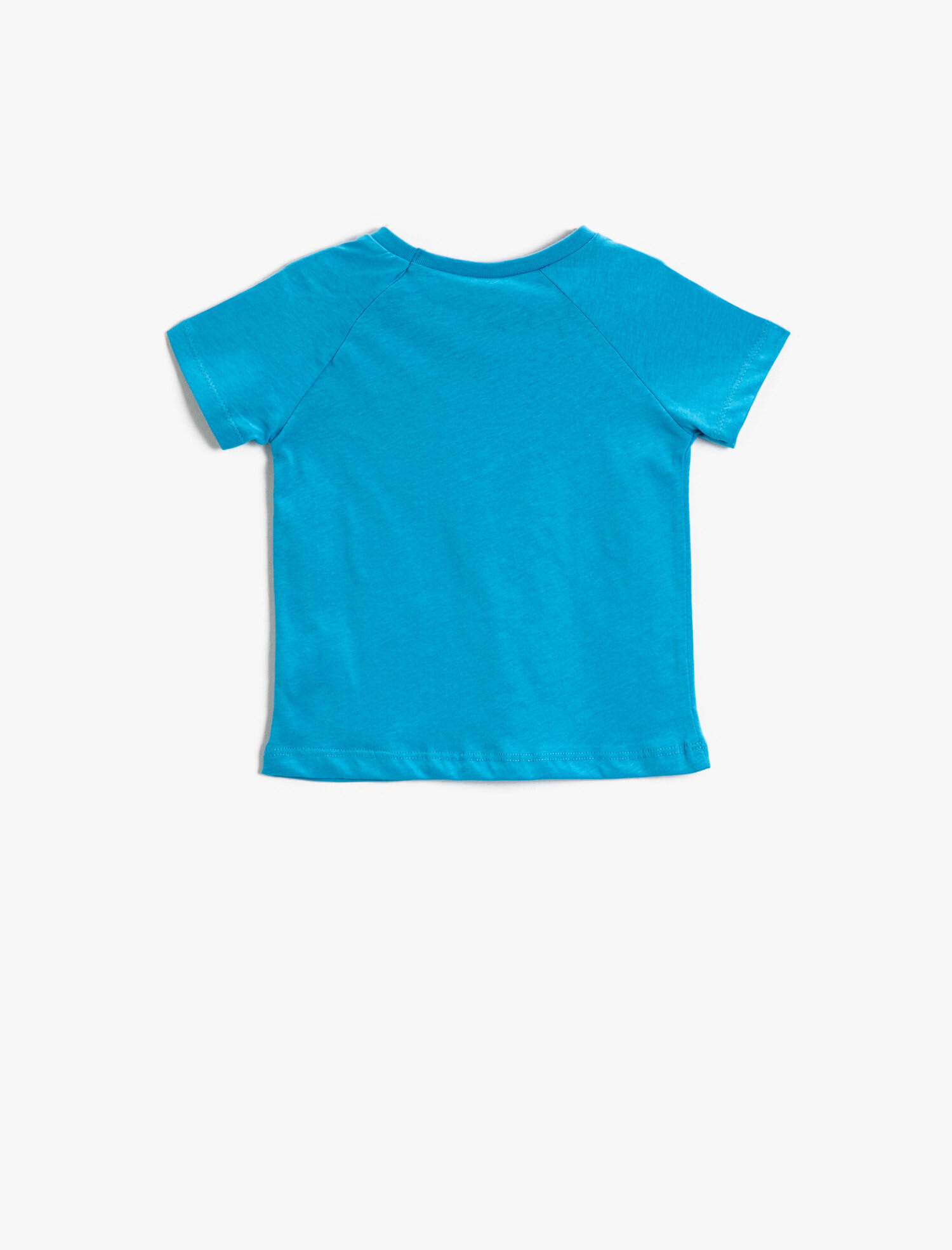  Erkek Bebek Baskılı Tişört Yaz Temalı Bisiklet Yaka Pamuklu