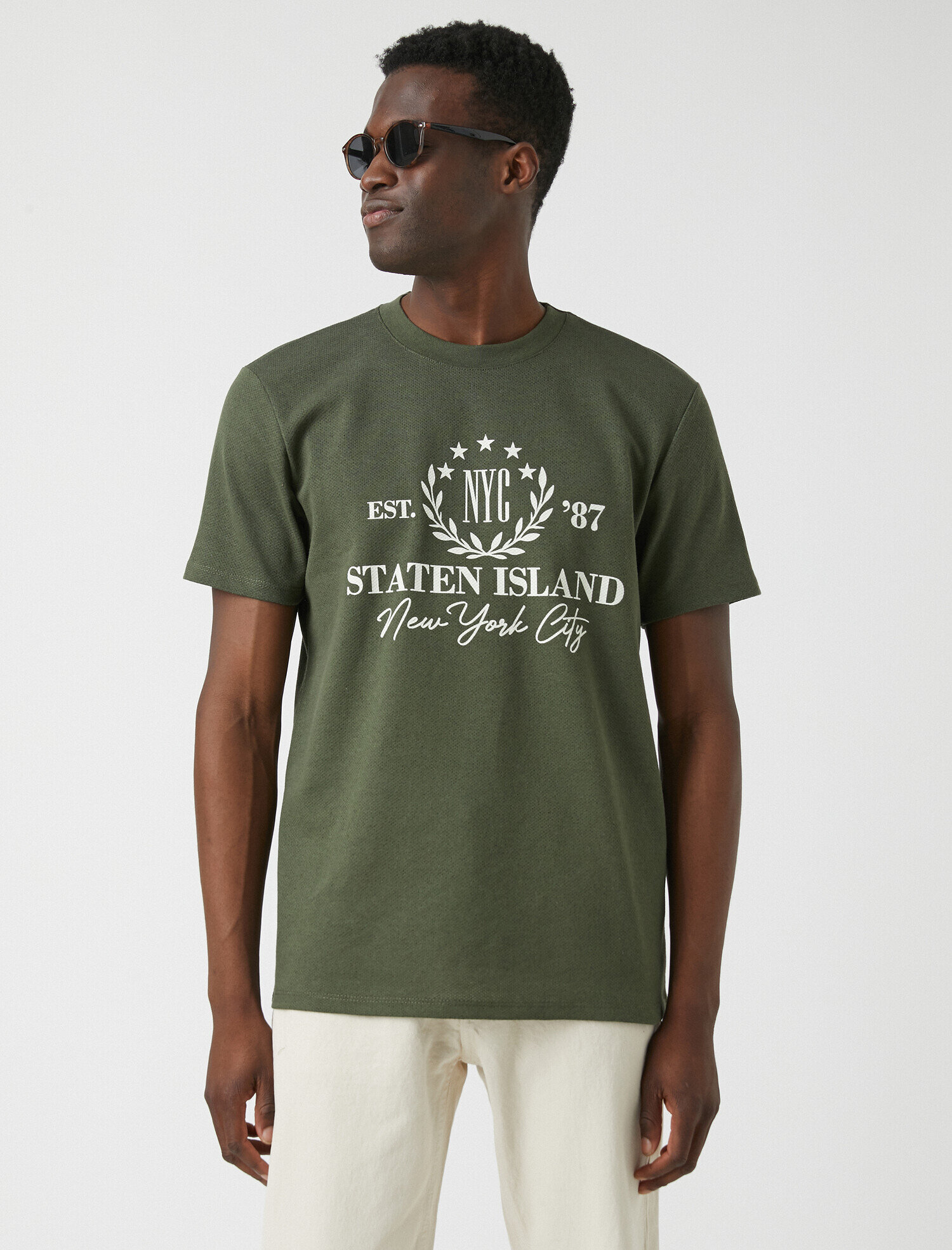   New York Baskılı Tişört