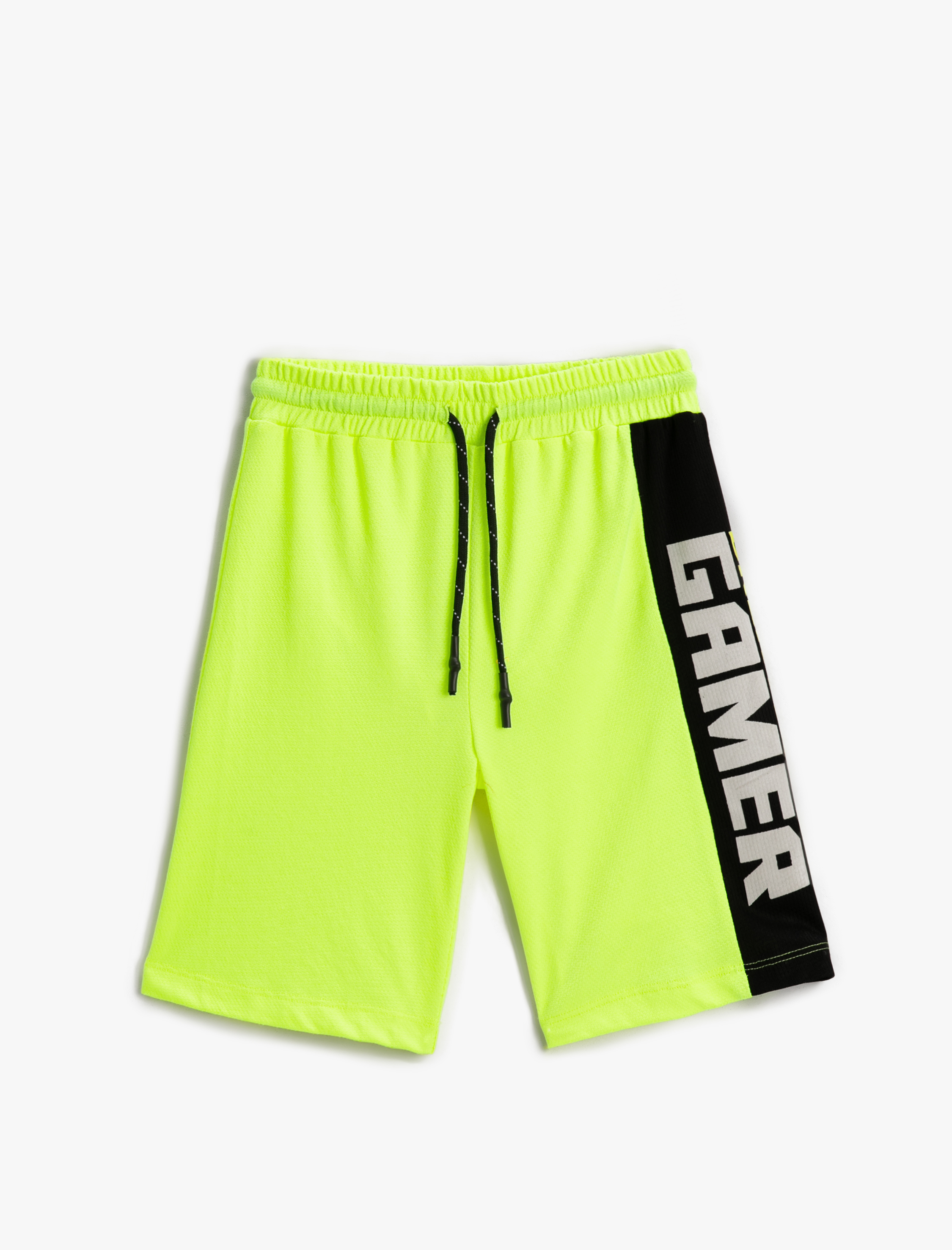  Erkek Çocuk Bermuda Şort Beli Lastikli Bağlamalı Baskılı