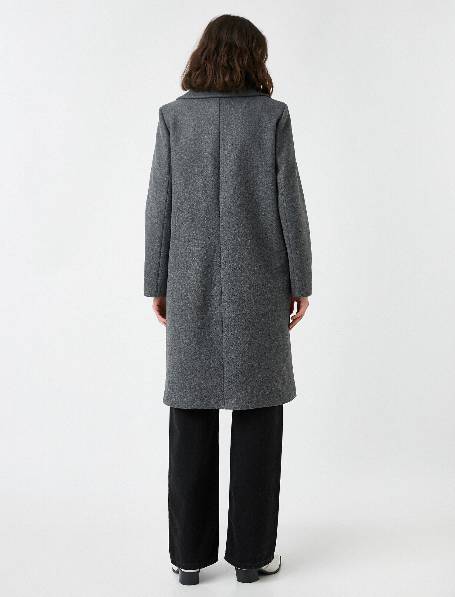   Kaşe Uzun Kaban Kruvaze