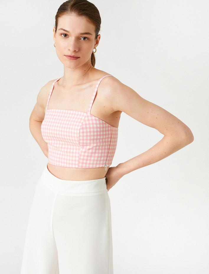  Crop Atlet İnce Askılı