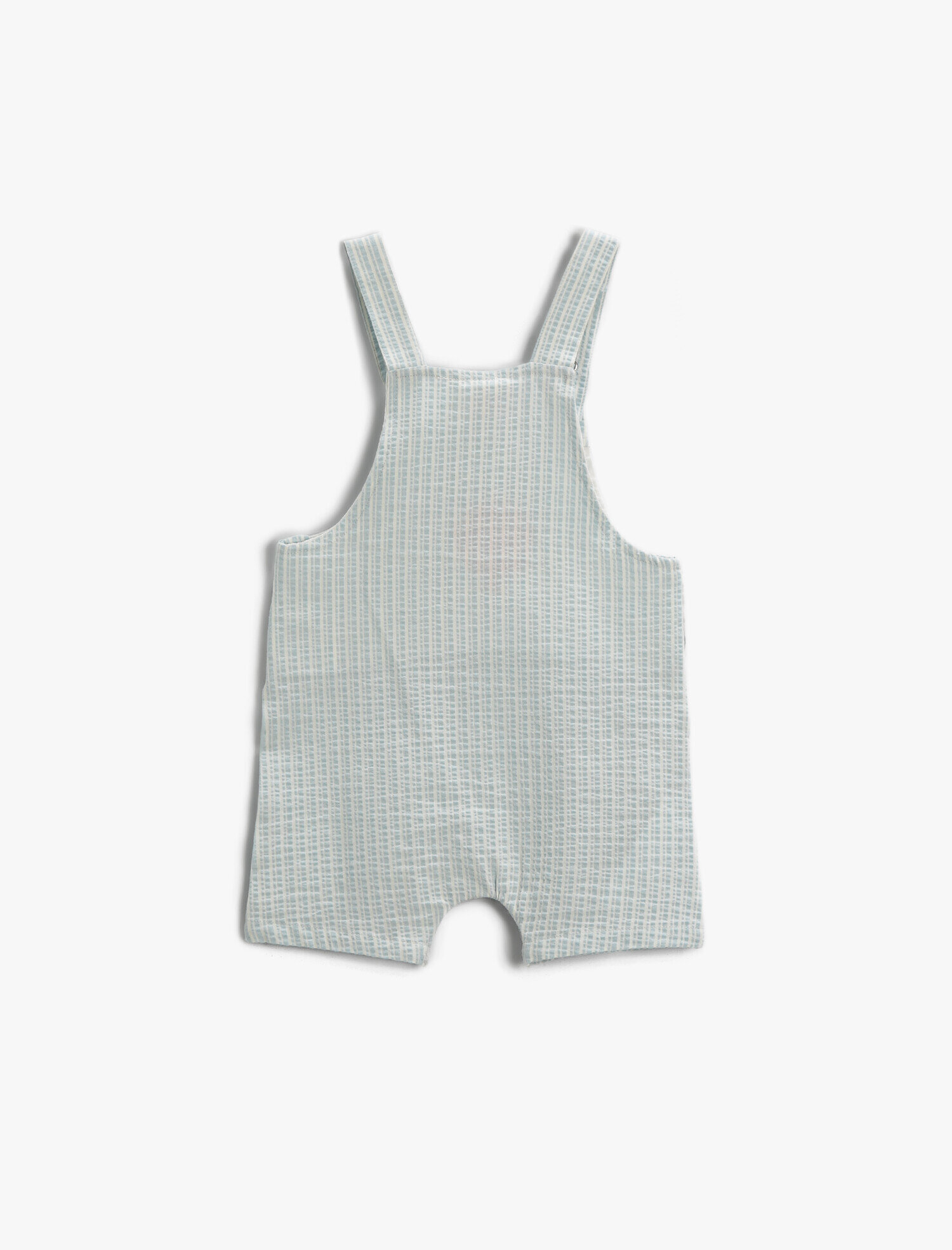  Erkek Bebek Şort Tulum Çizgili Çıtçıtlı Cep Detaylı