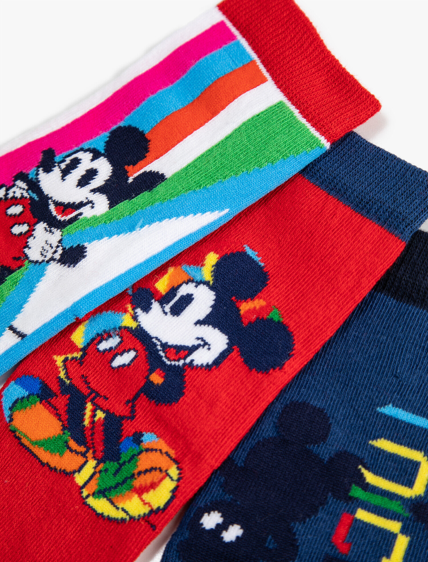 Erkek Çocuk Mickey Mouse Çorap Seti Lisanslı 3'lü