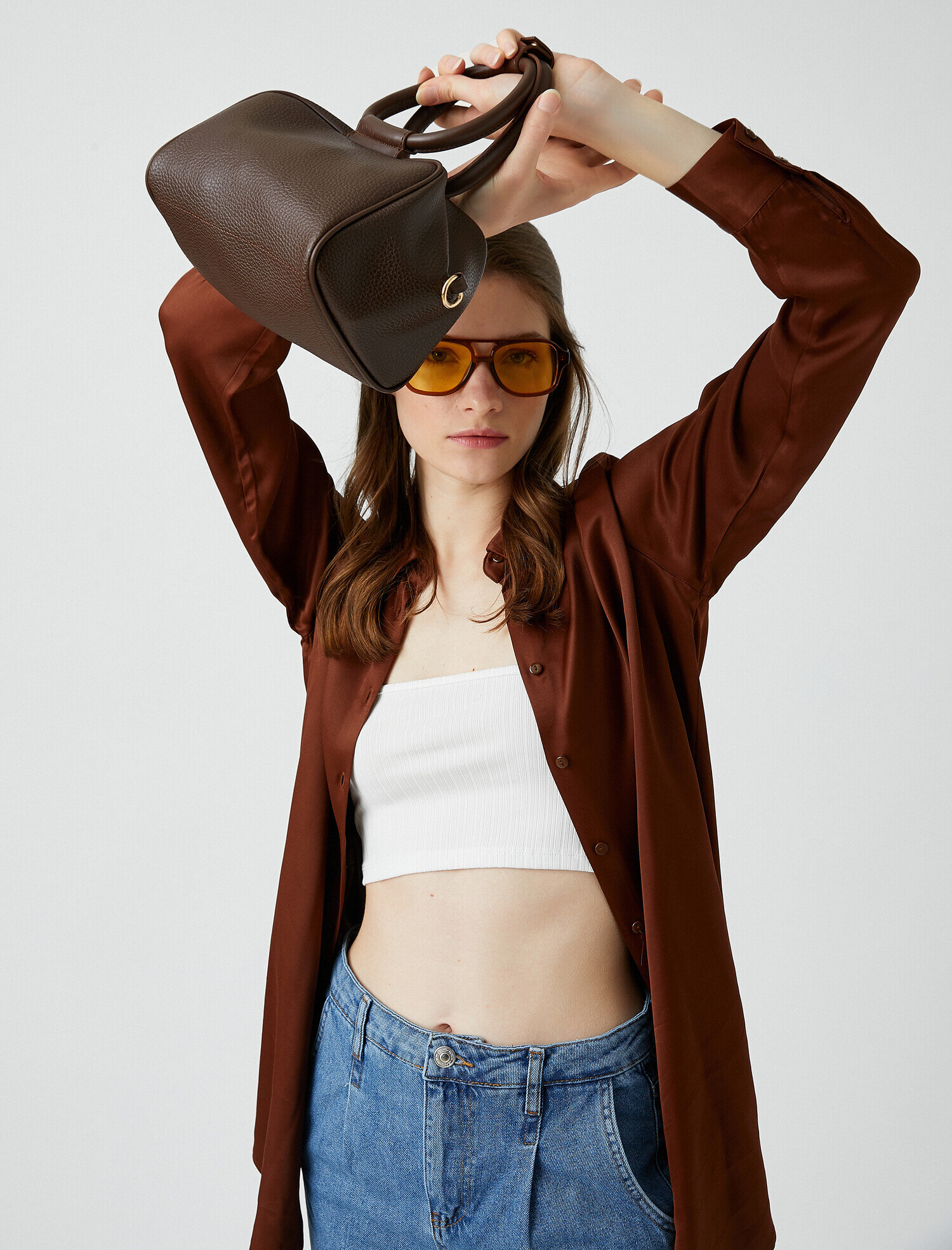  Kadın Halka Saplı Suni Deri Çanta