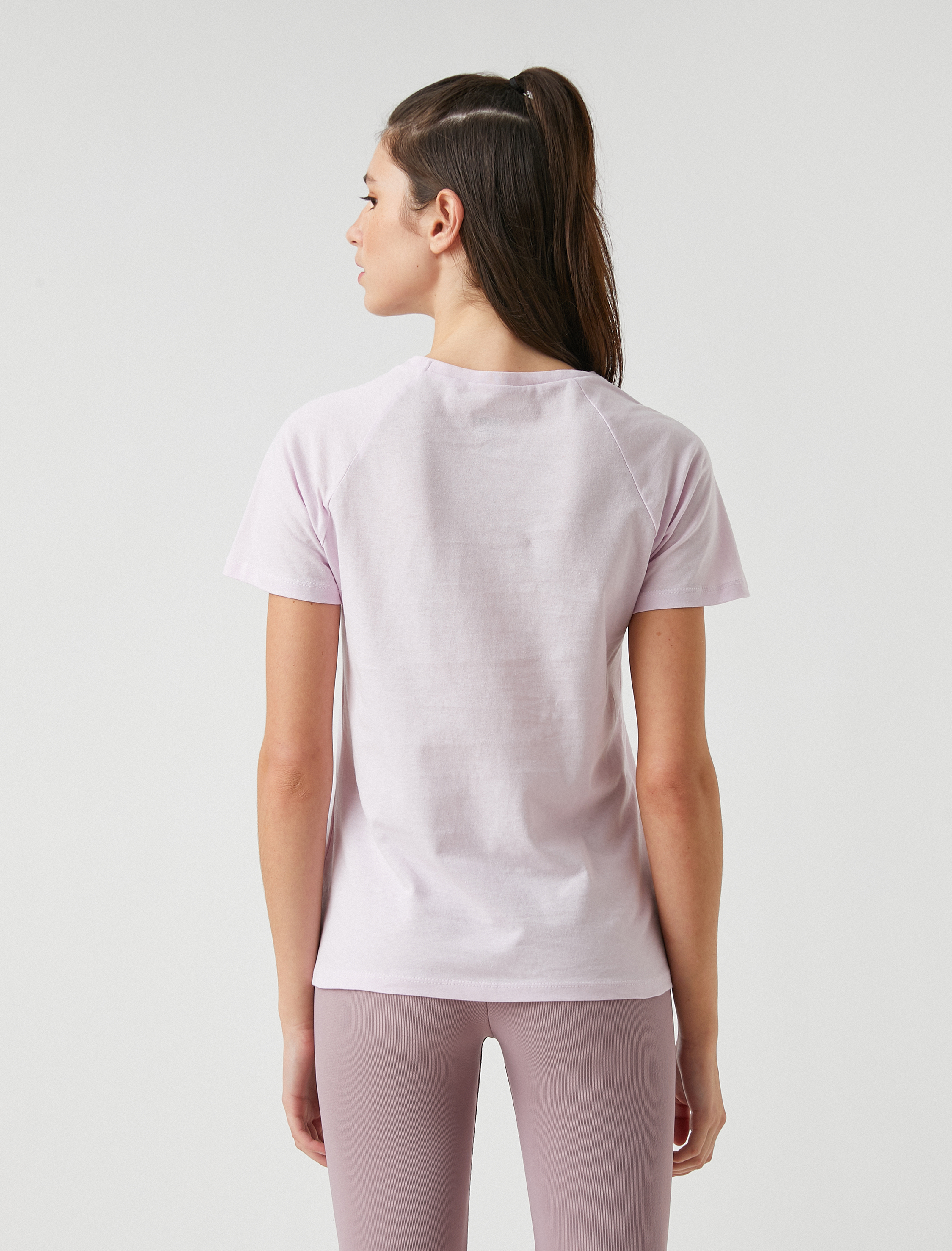 Kedi Baskılı Tişört Kısa Kollu