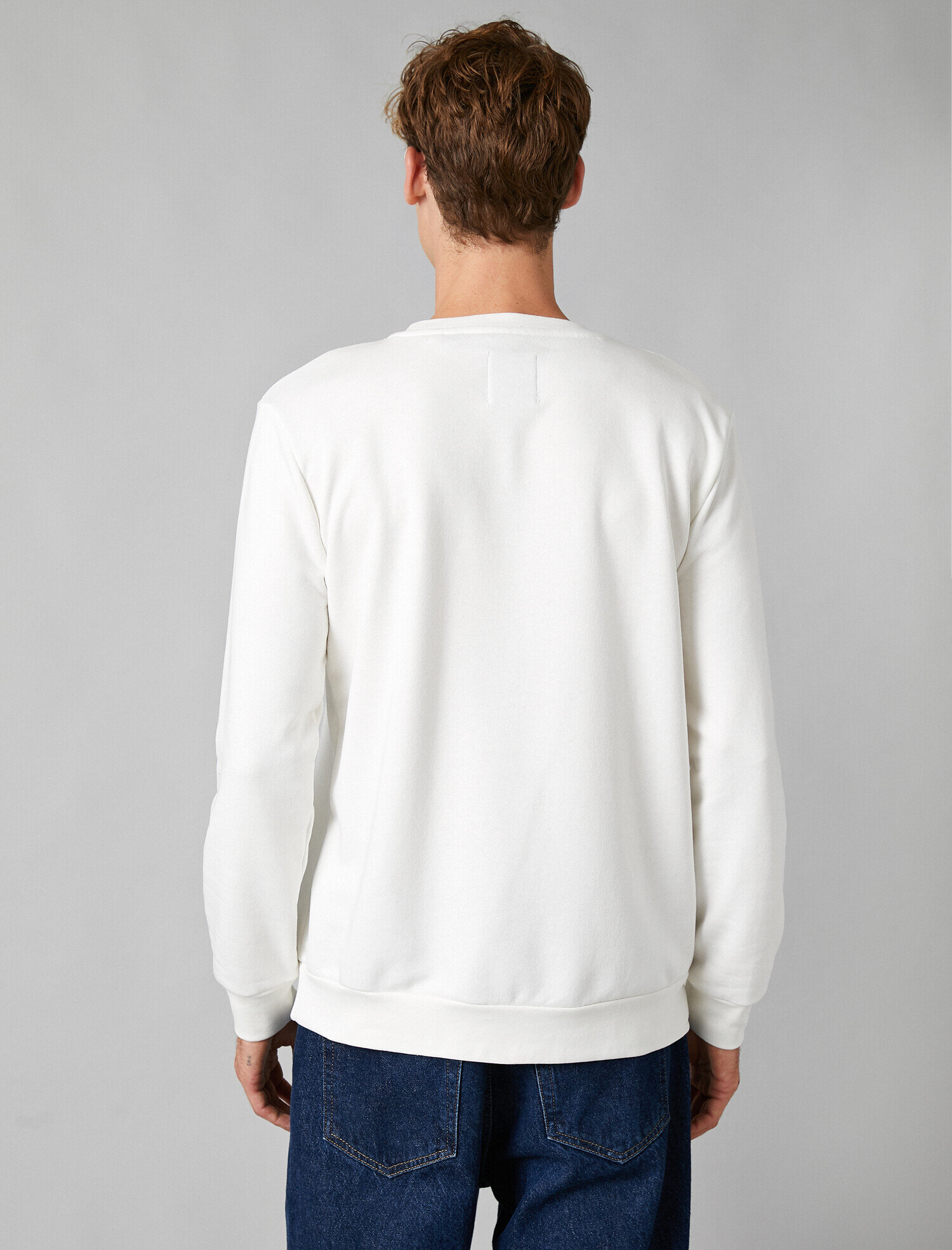   Uzun Kollu Bisiklet Yaka Sweatshirt