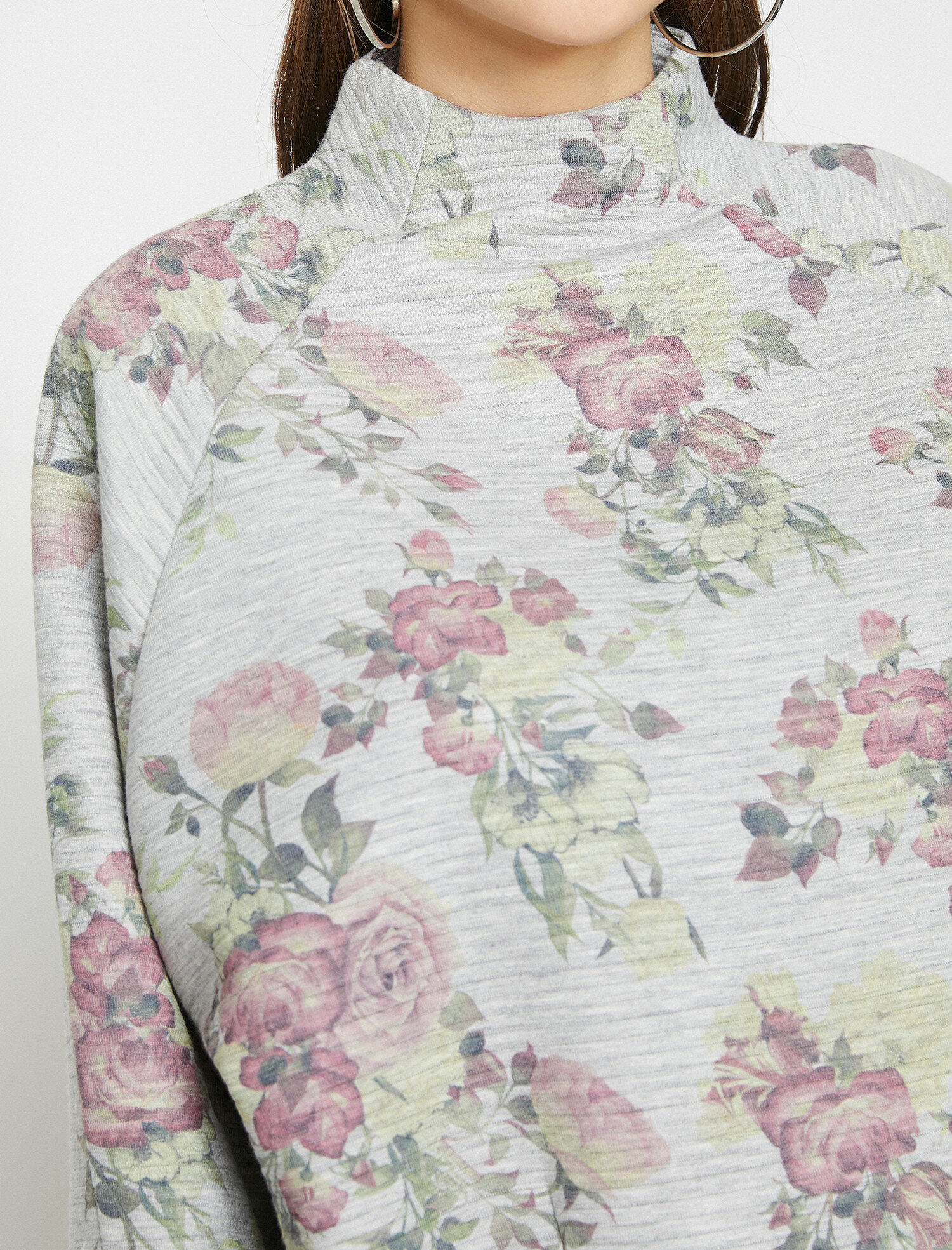   Çiçekli Sweatshirt