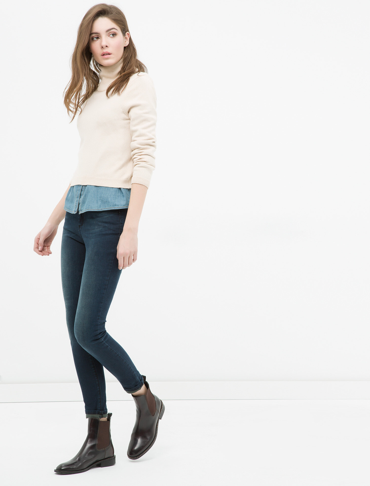 Düşük Bel Jean Pantolon