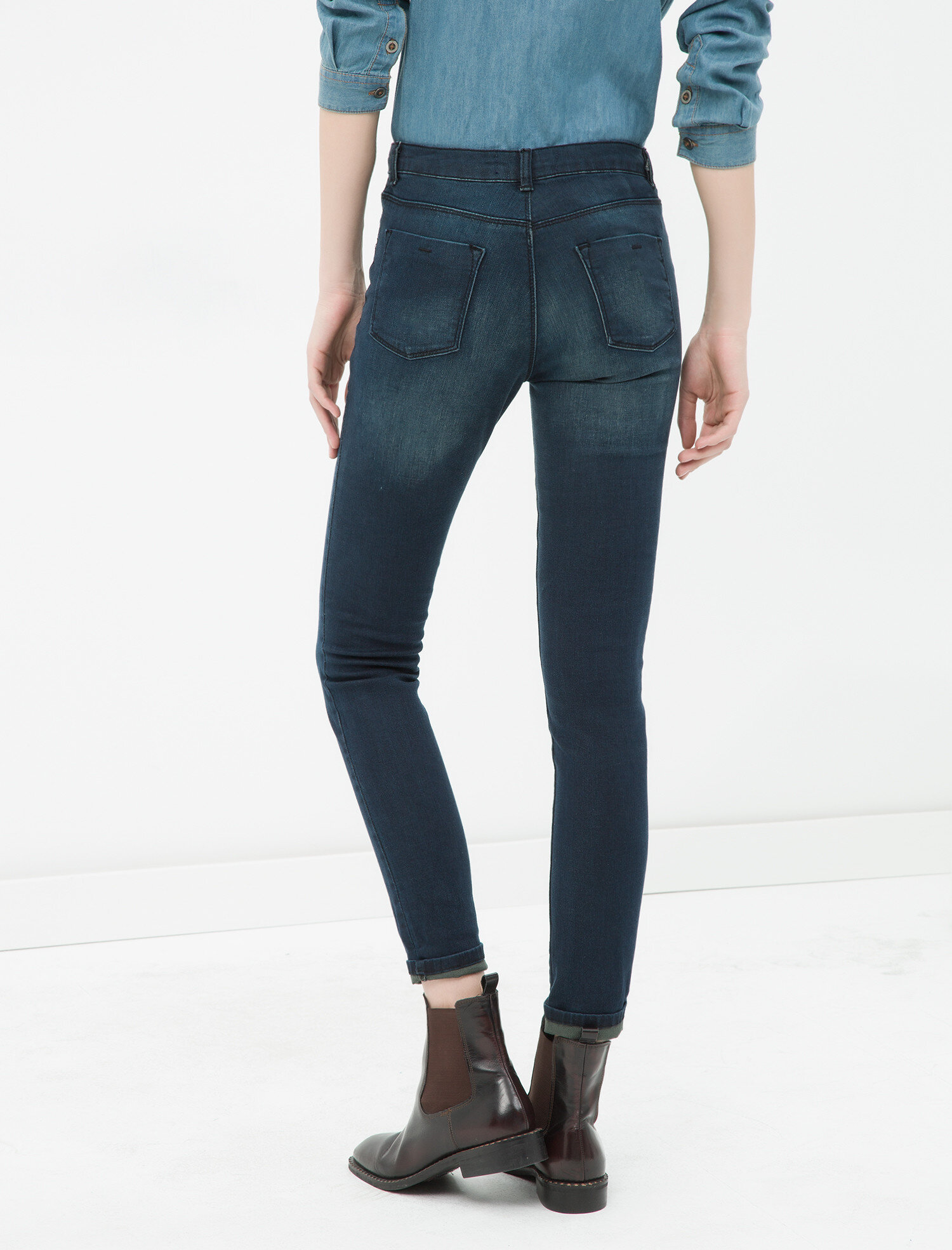 Düşük Bel Jean Pantolon