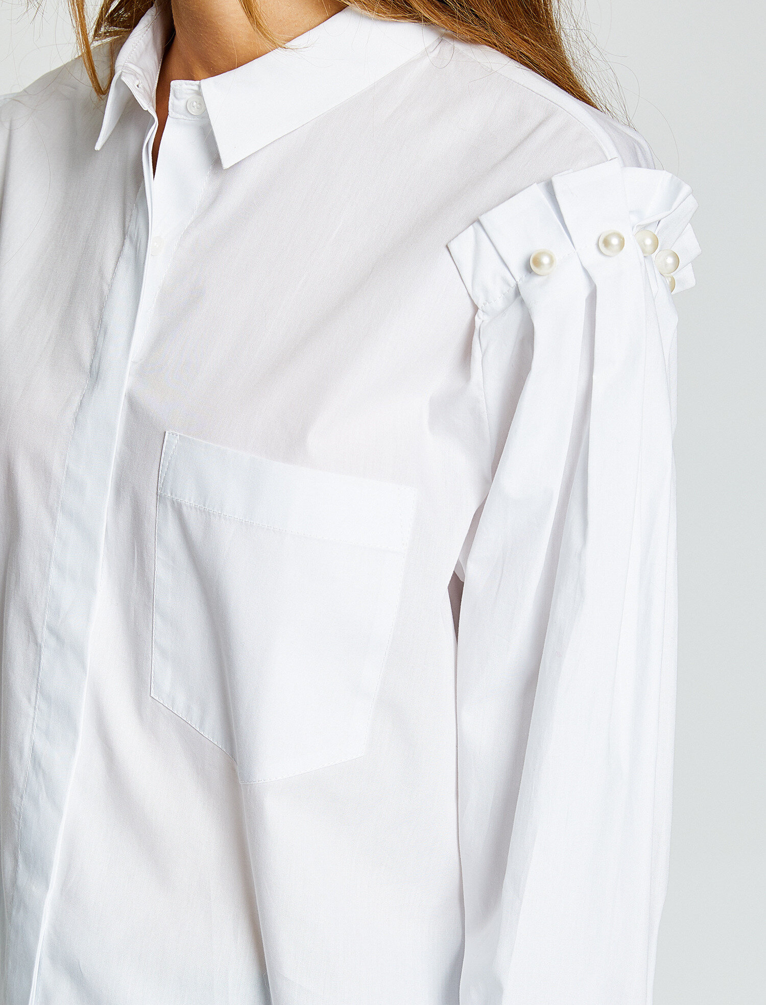   İnci Detaylı Gömlek