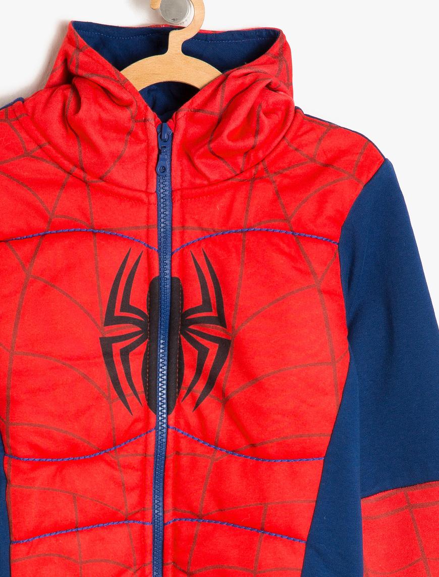  Erkek Çocuk Spiderman Baskılı Sweatshirt