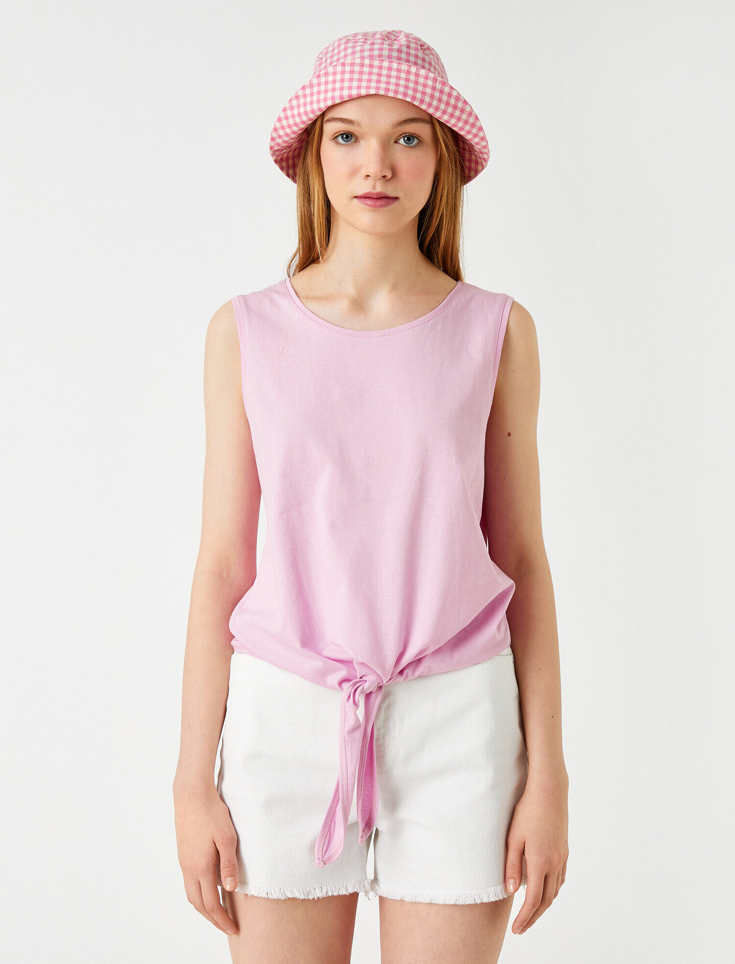   Belden Bağlamalı Kolsuz Atlet