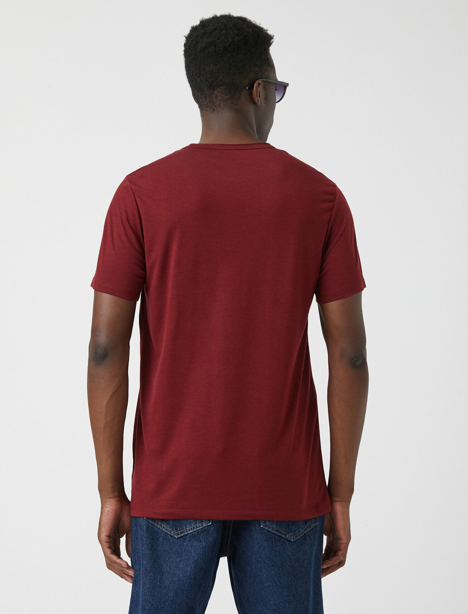   Basic Tişört Bisiklet Yaka