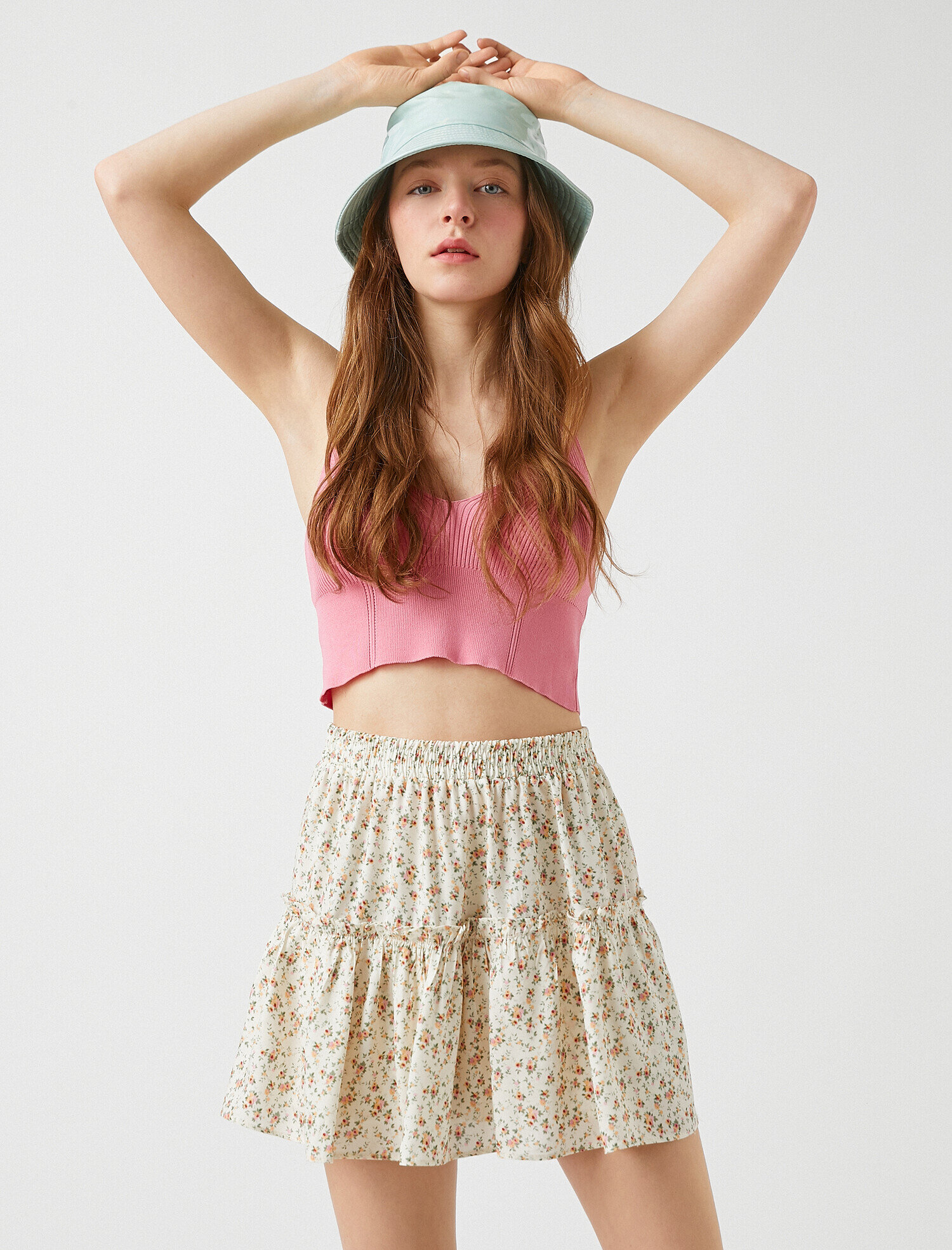   Fırfırlı Mini Şort Etek