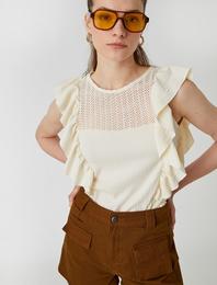 Fırfırlı Atlet Yaka Detaylı