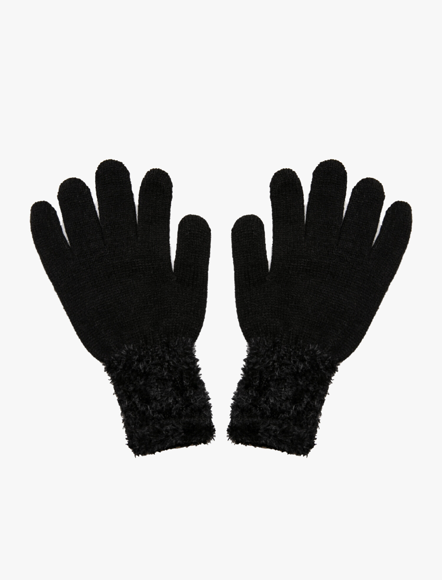  Kadın Eldiven Örgü Kumaş Lastik Örgülü