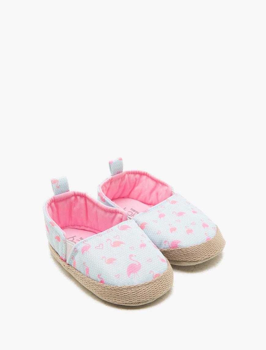  Kız Bebek Hayvan Desenli Ayakkabı