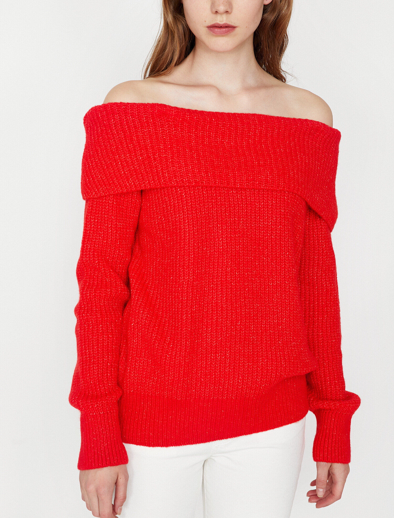   Omzu Açik Triko Kazak