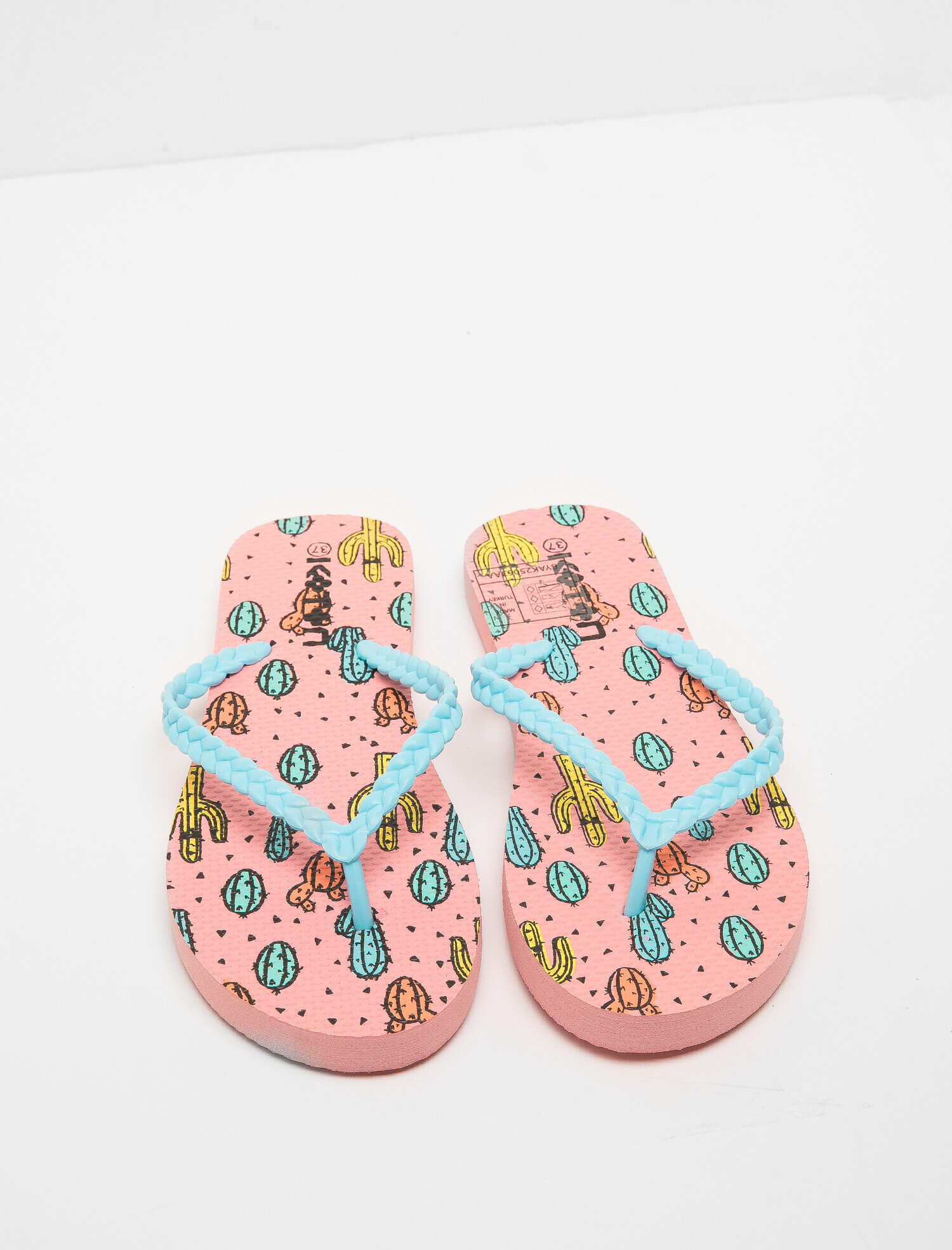  Kadın Desenli Parmak Arası Terlik