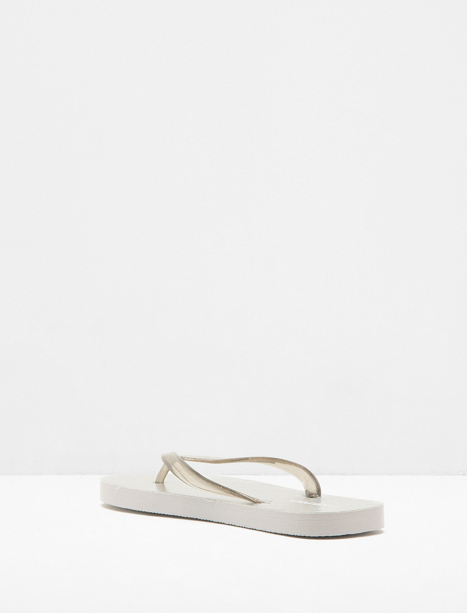  Kadın Basic Simli Parmak Arası Terlik