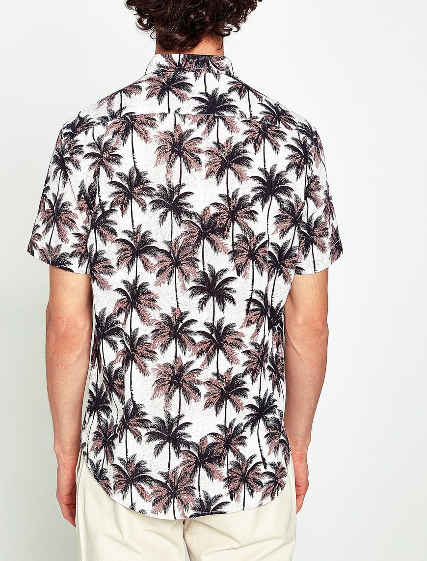   Palmiye Desenli Gömlek