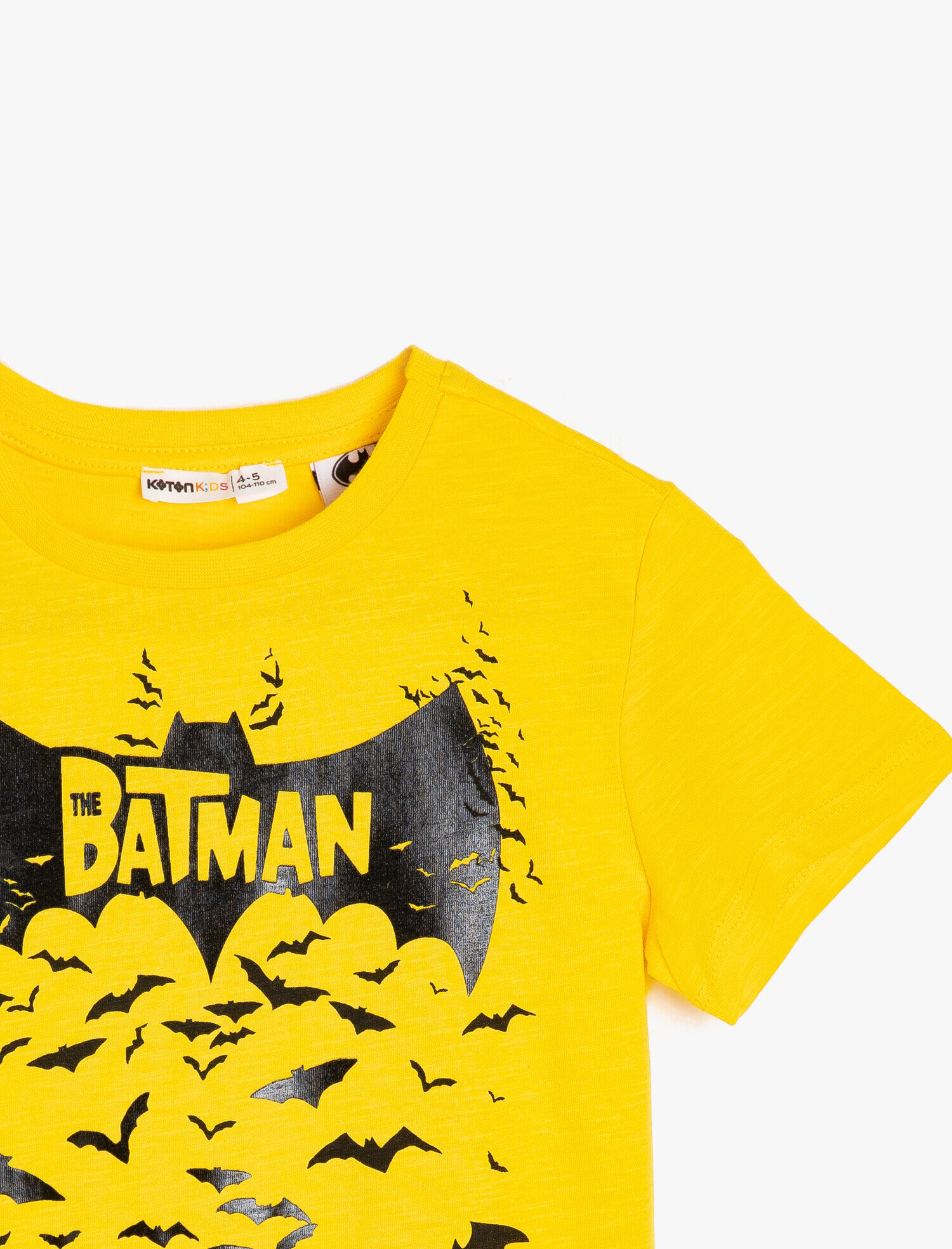  Erkek Çocuk Batman Baskılı Lisanslı Tişört Kısa Kollu