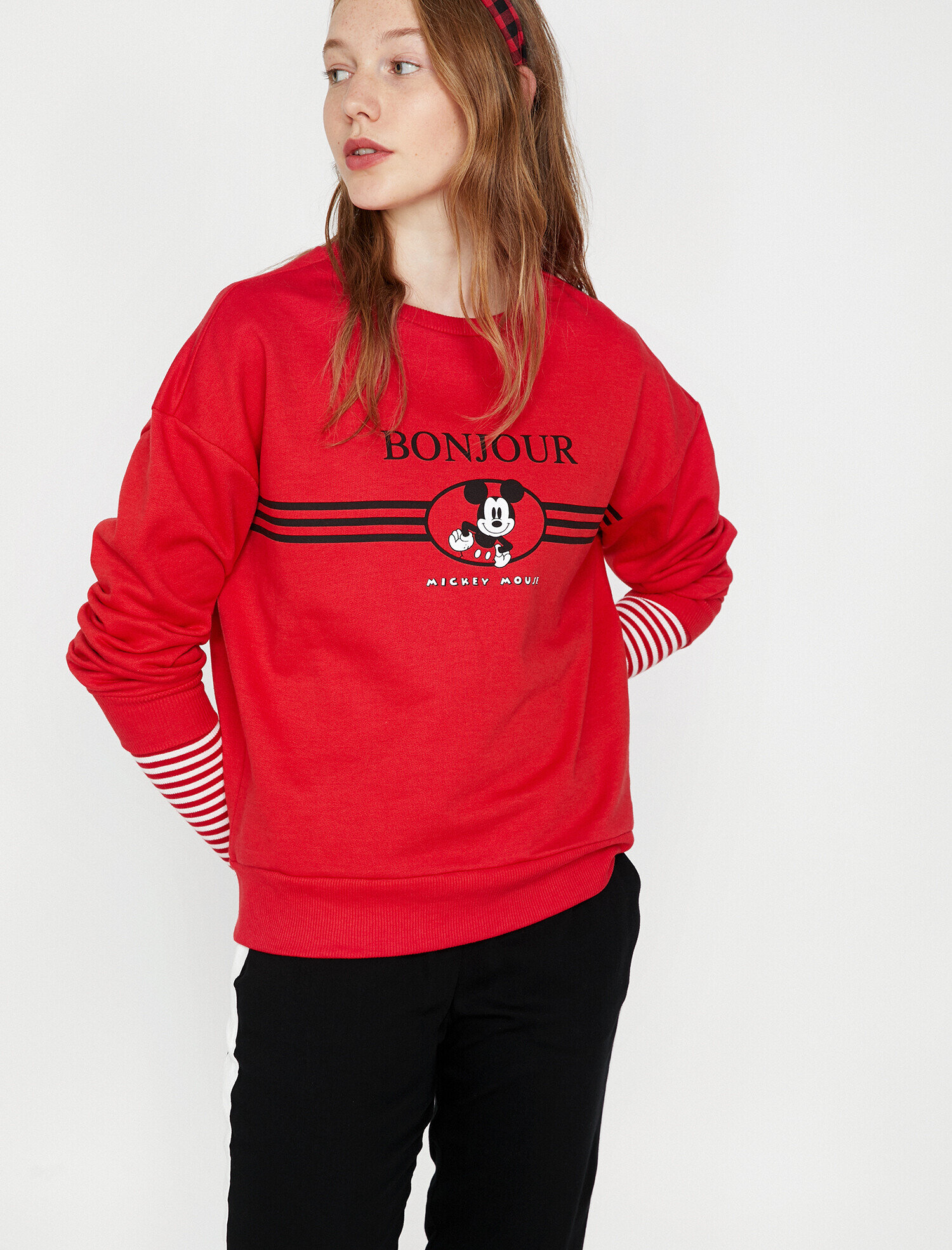   Mickey Mouse Lisanslı Baskılı Sweatshirt