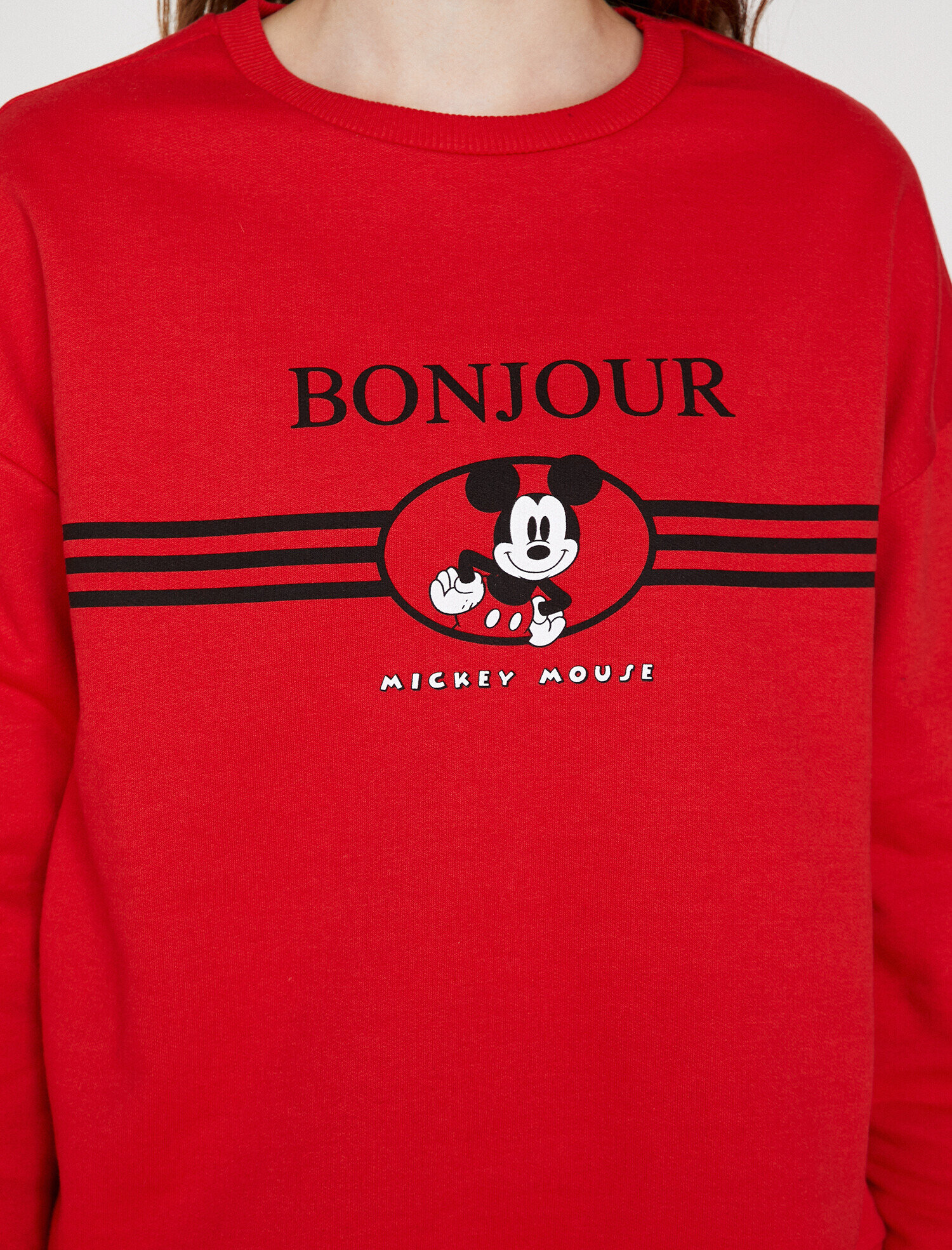   Mickey Mouse Lisanslı Baskılı Sweatshirt
