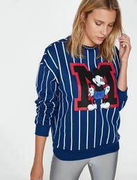 Mickey Mouse Lisanslı Baskılı Sweatshirt