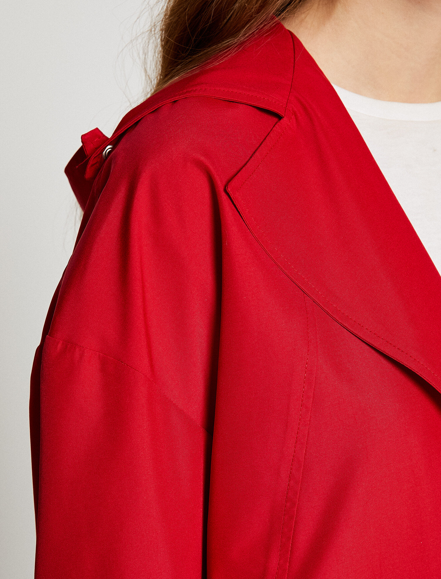   Kapüşonlu Trençkot