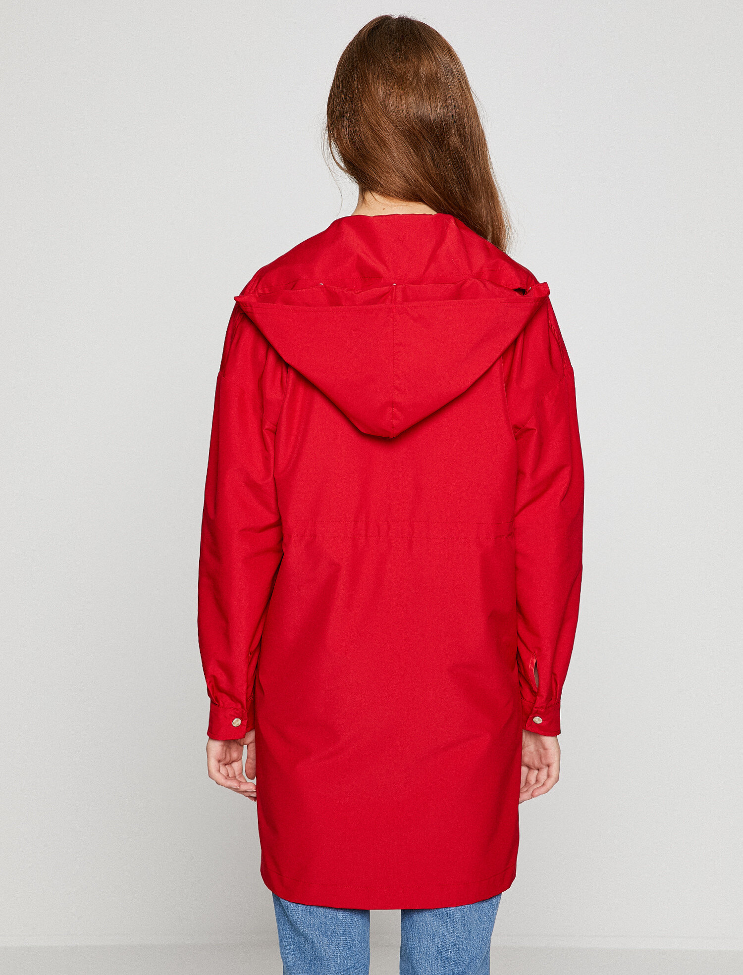   Kapüşonlu Trençkot