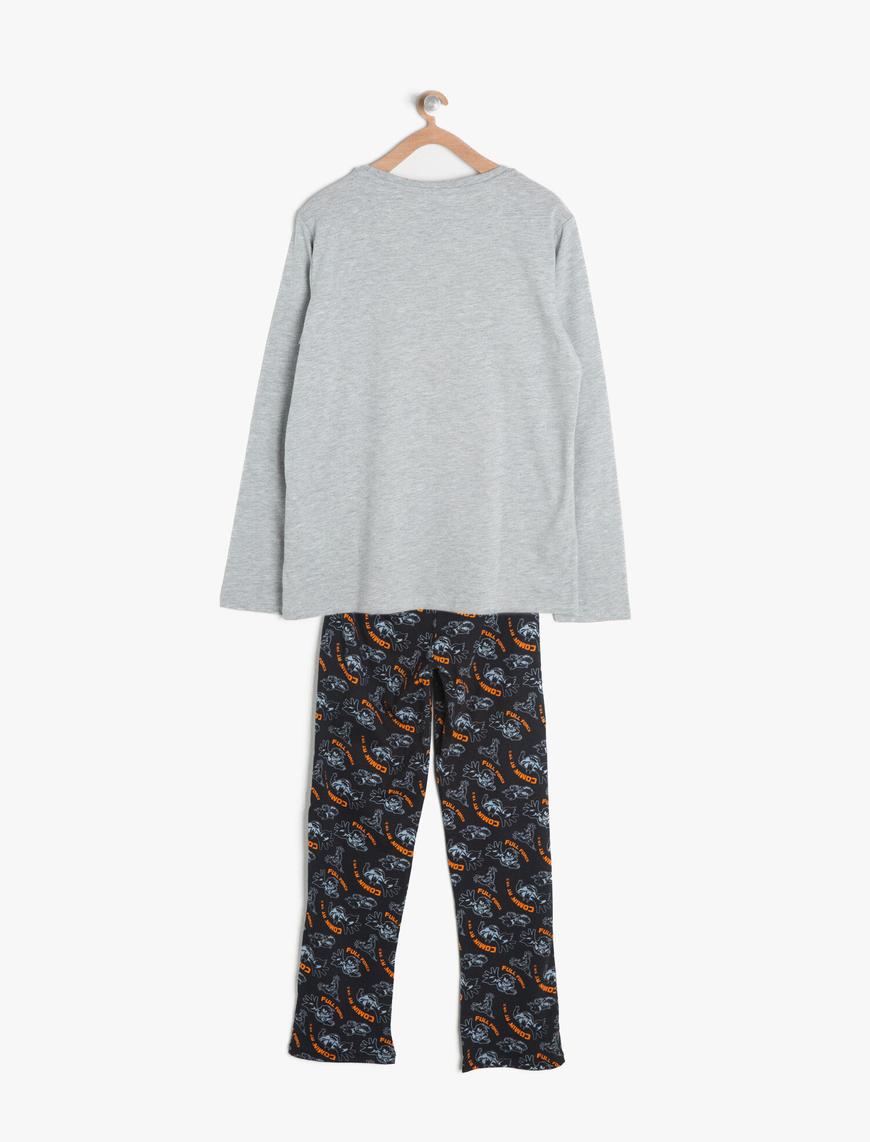  Erkek Çocuk Batman Baskılı Pijama