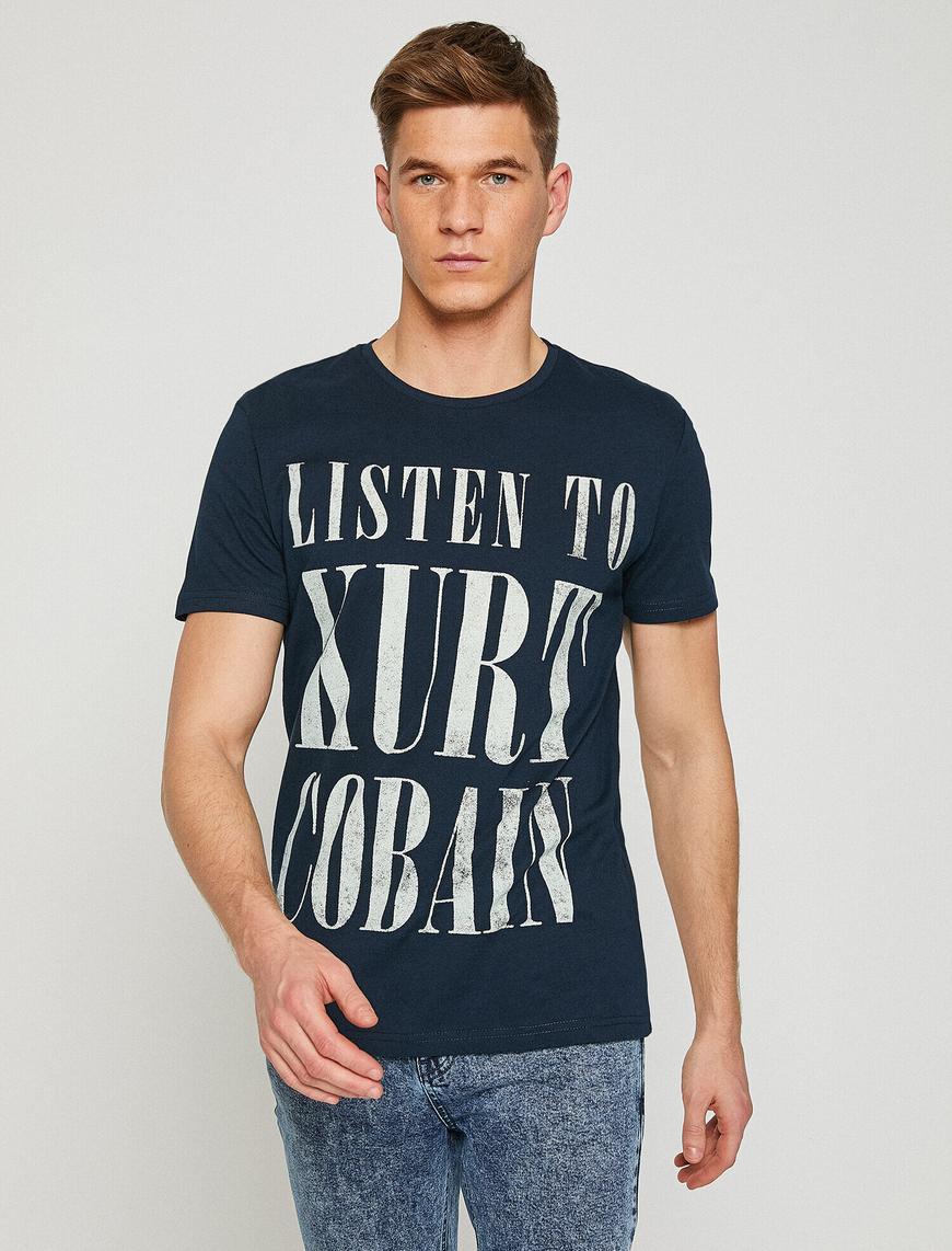   Lisanslı Kurt Cobain / Nirvana Baskılı Tişört