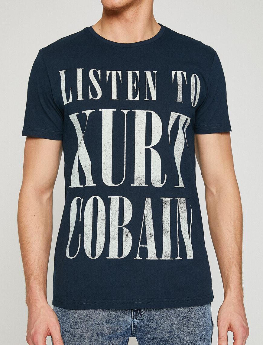   Lisanslı Kurt Cobain / Nirvana Baskılı Tişört