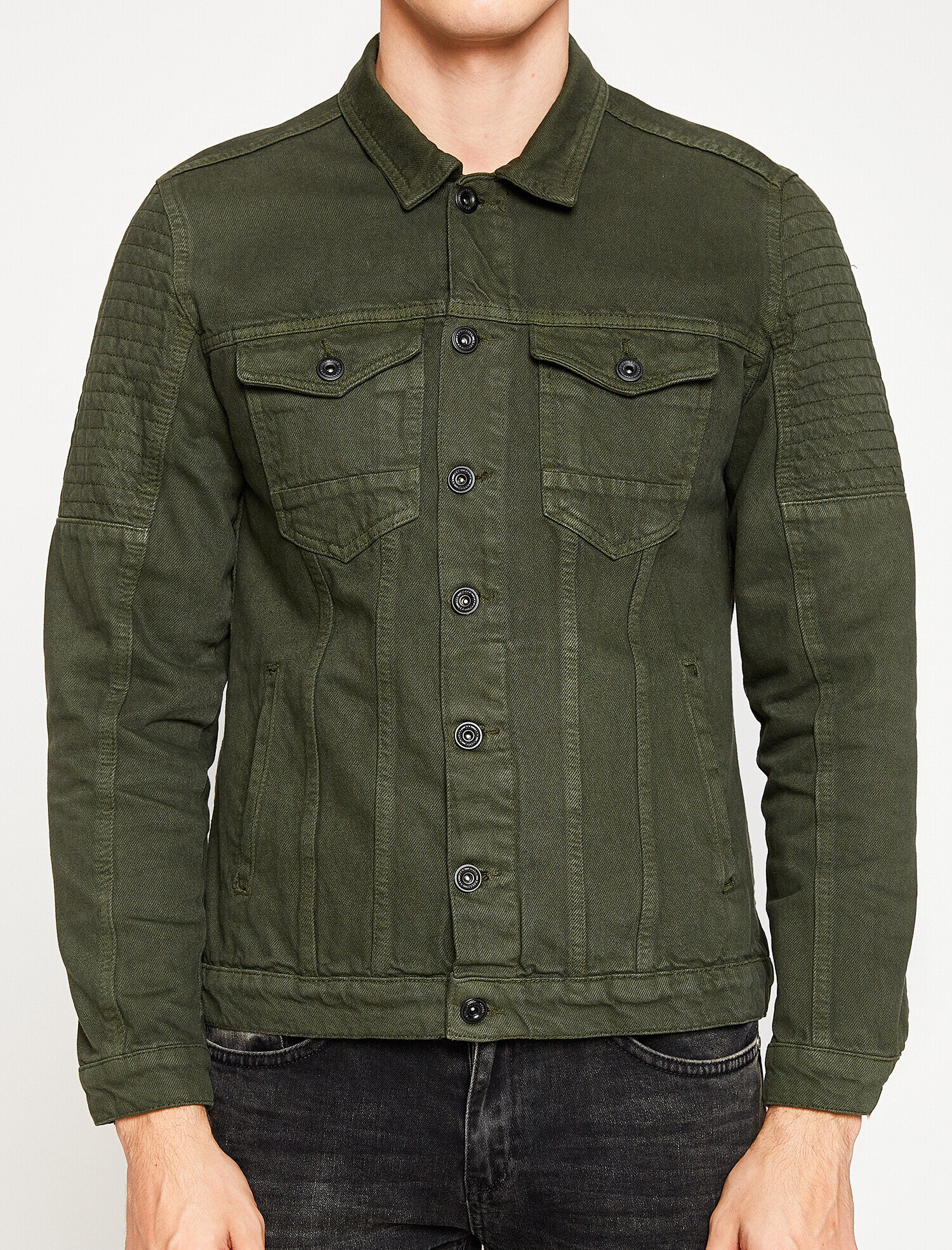   Klasik Yaka Jean Ceket