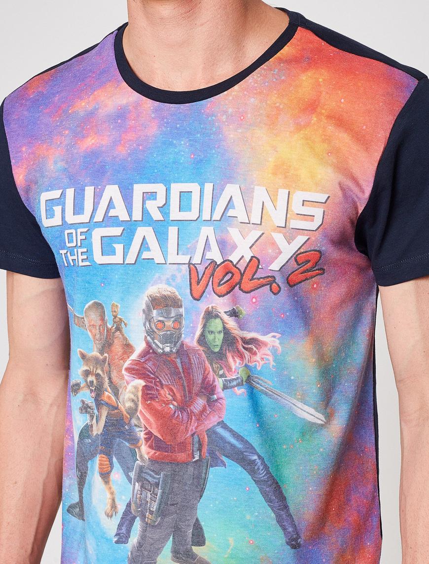   Lisanslı Guardians of the Galaxy Baskılı Tişört
